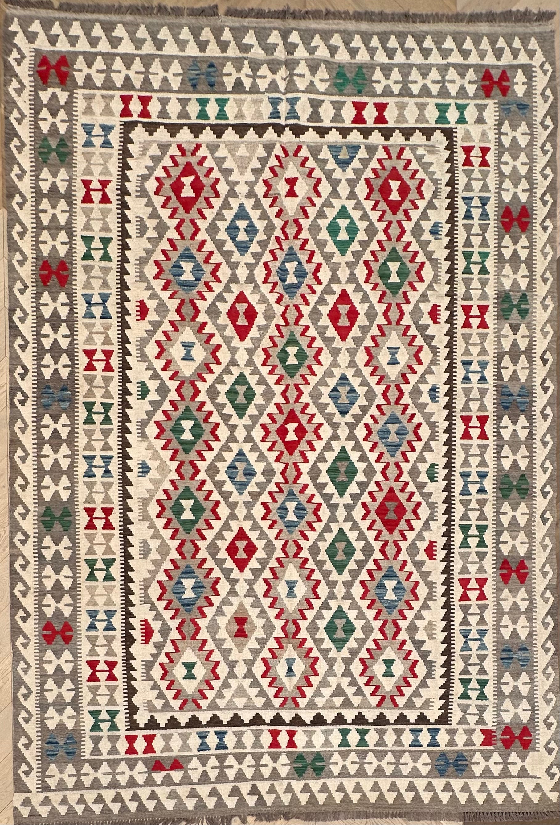 Chobi Afghan Handmade — 2.86 x 2.02