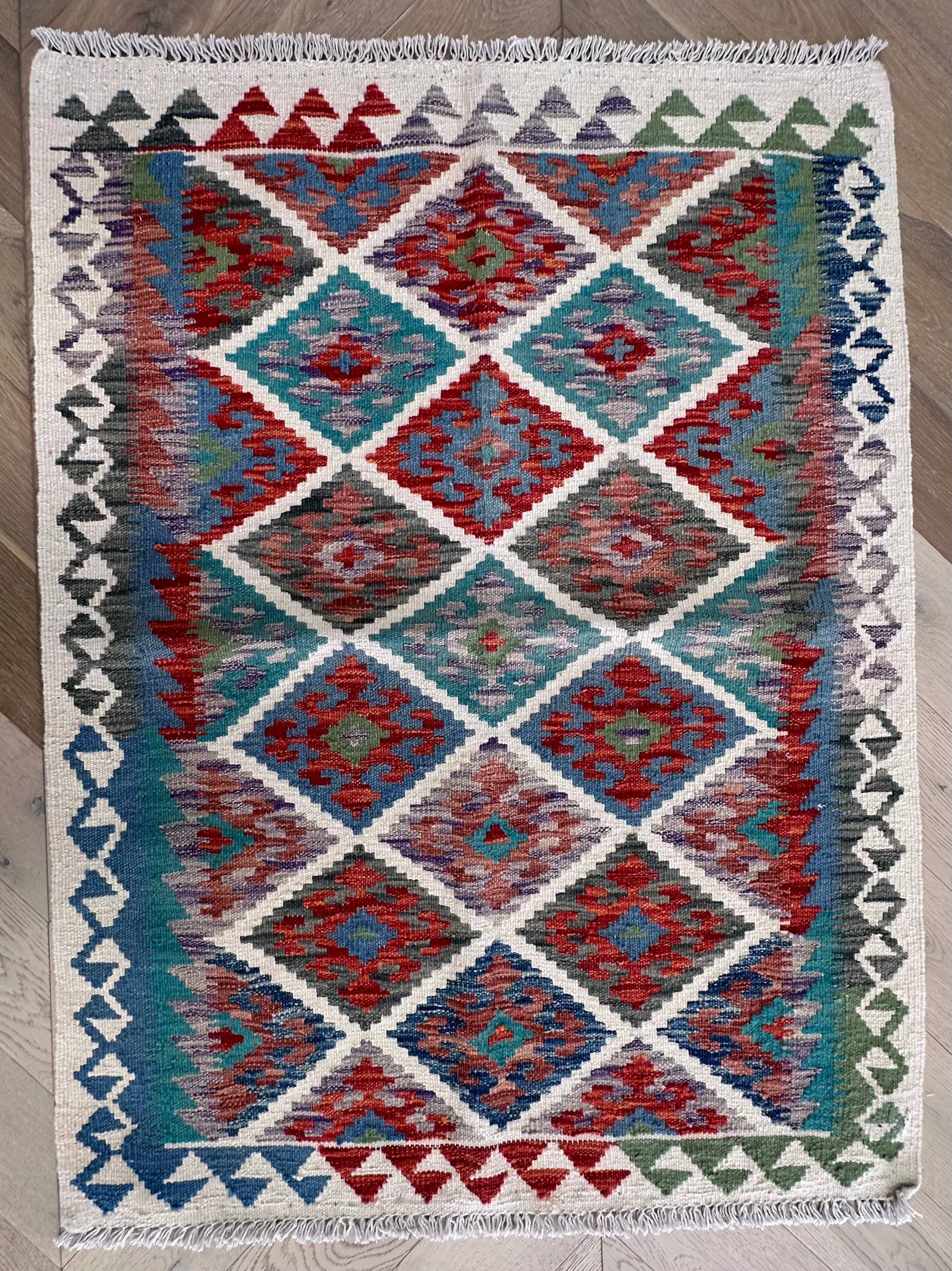 Chobi Afghan Handmade — 1.21 x 0.90