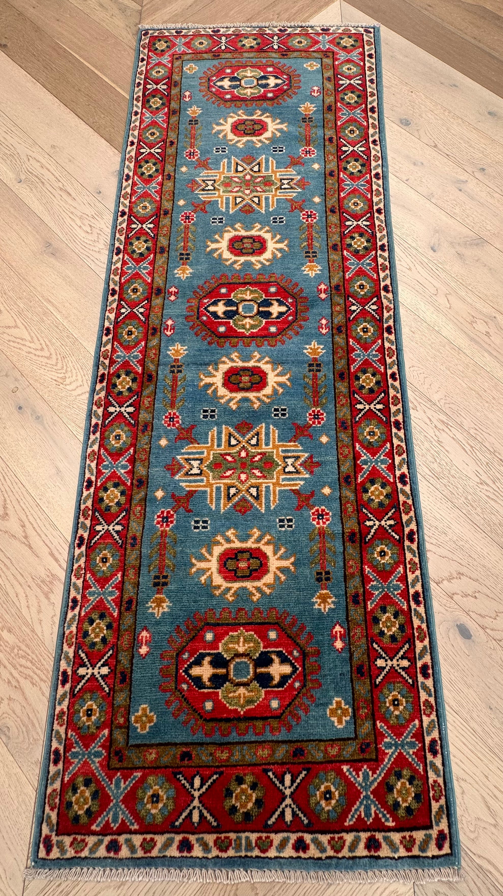 Kazak handmade runner 174x 61cm