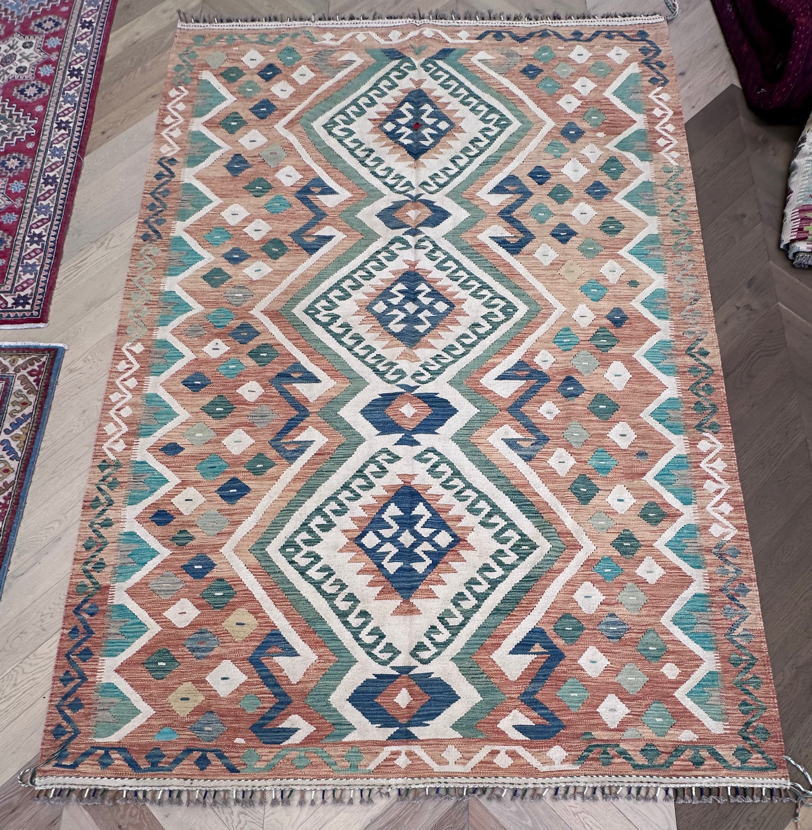 Chobi Afghan Handmade — 3.00 x 2.08