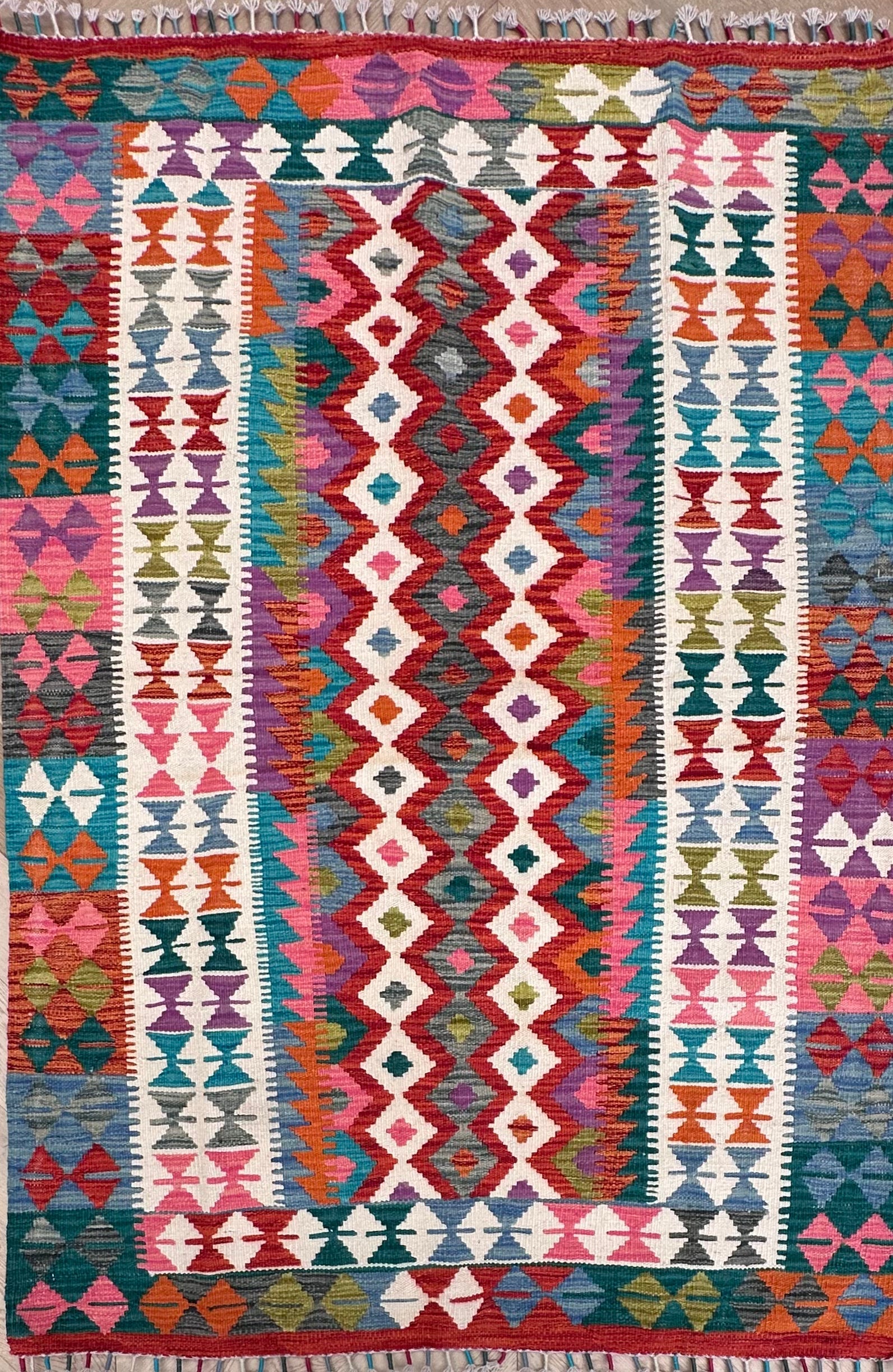 Chobi Afghan Handmade — 1.76 x 1.23