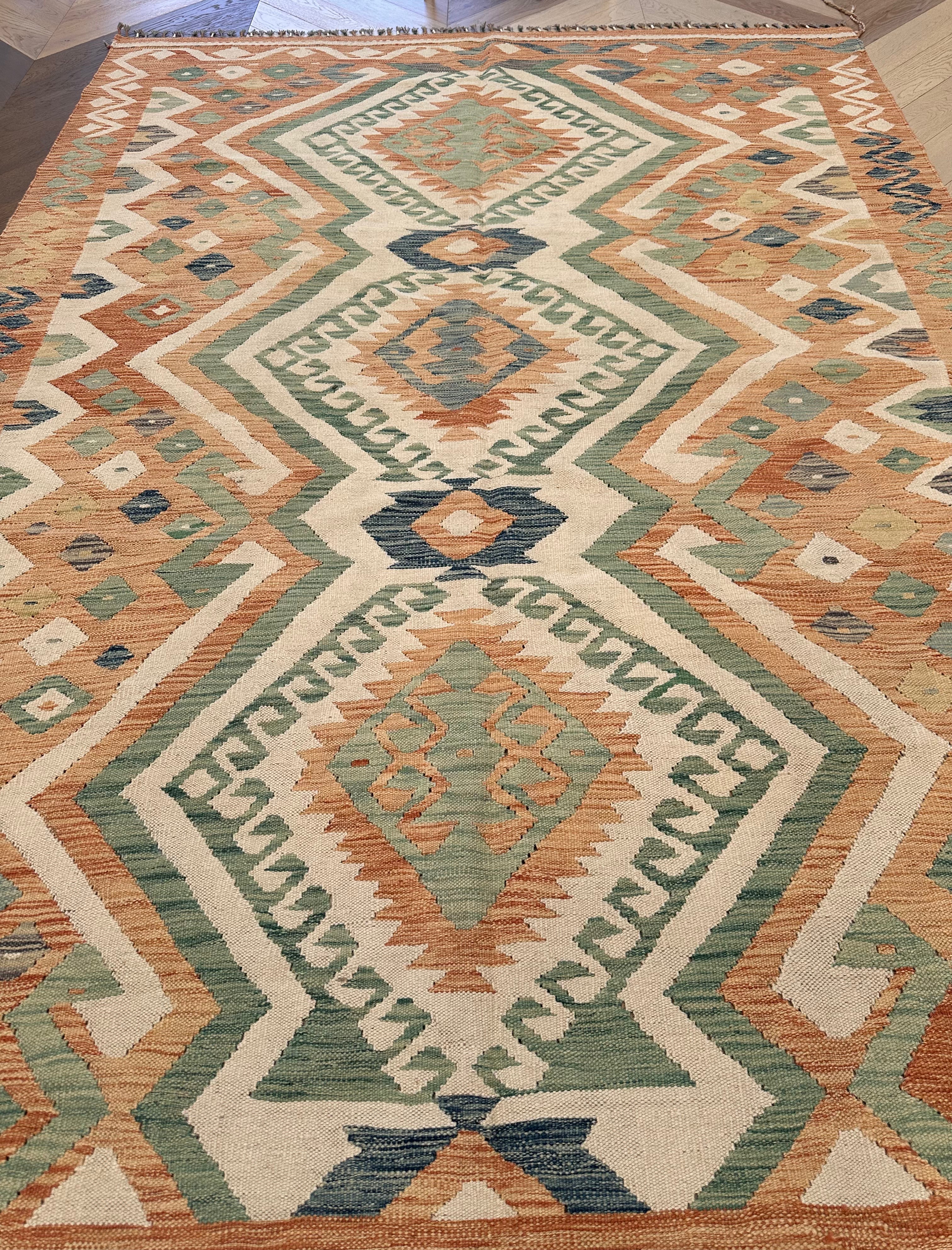 Chobi Afghan Handmade — 2.89 x 2.03