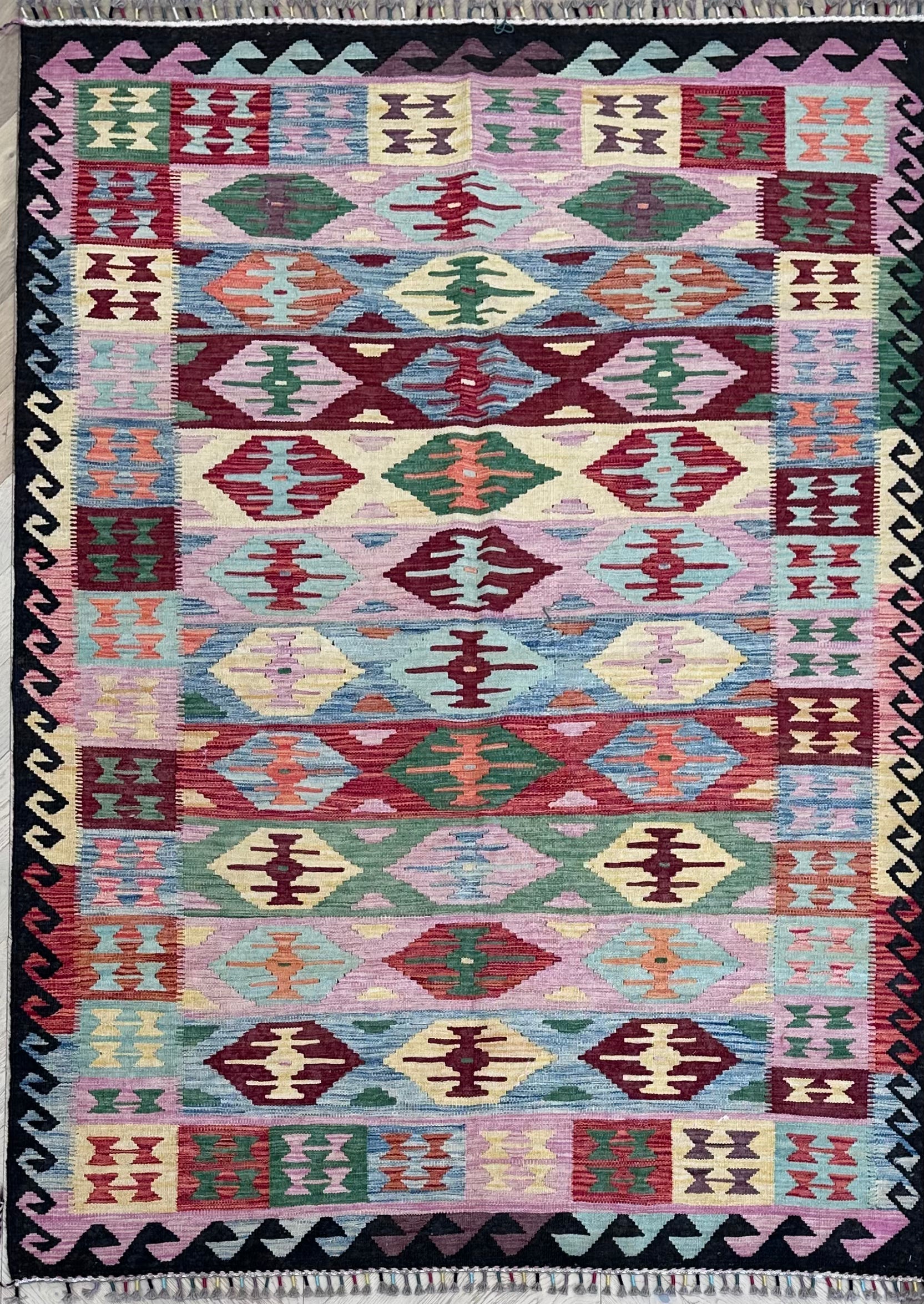 Chobi Afghan Handmade — 2.93 x 1.74
