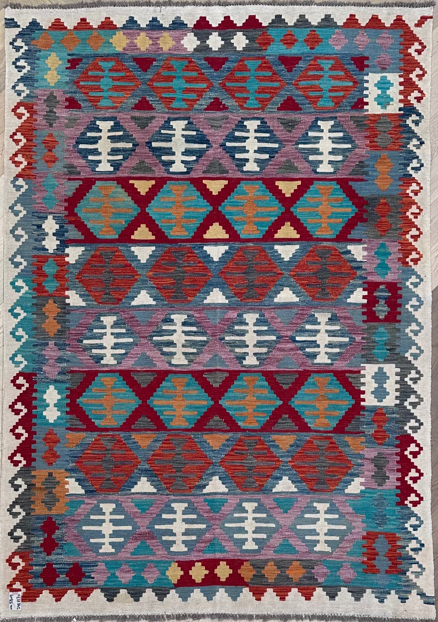 Chobi Afghan Handmade — 2.48 x 1.70