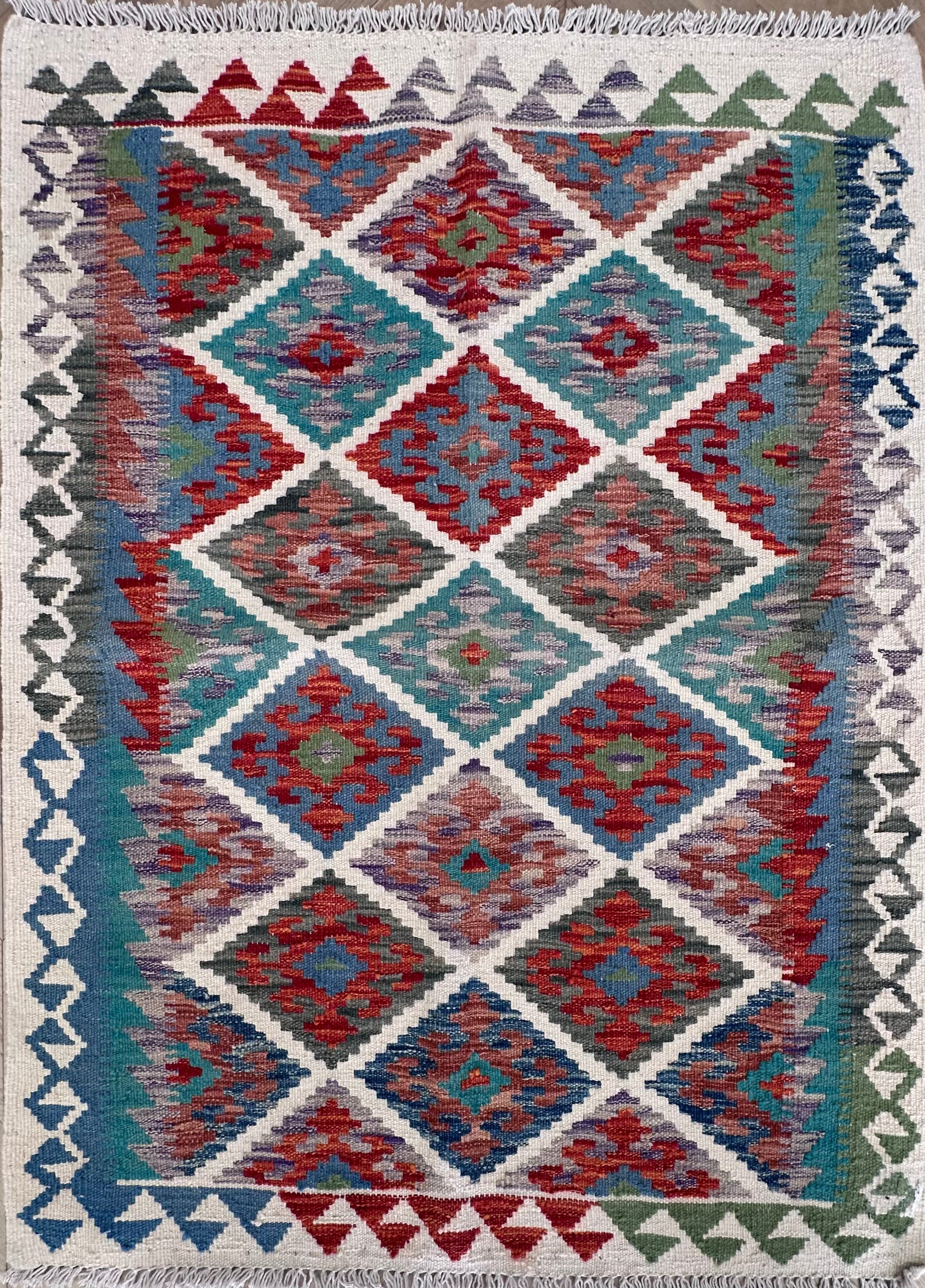 Chobi Afghan Handmade — 1.21 x 0.90