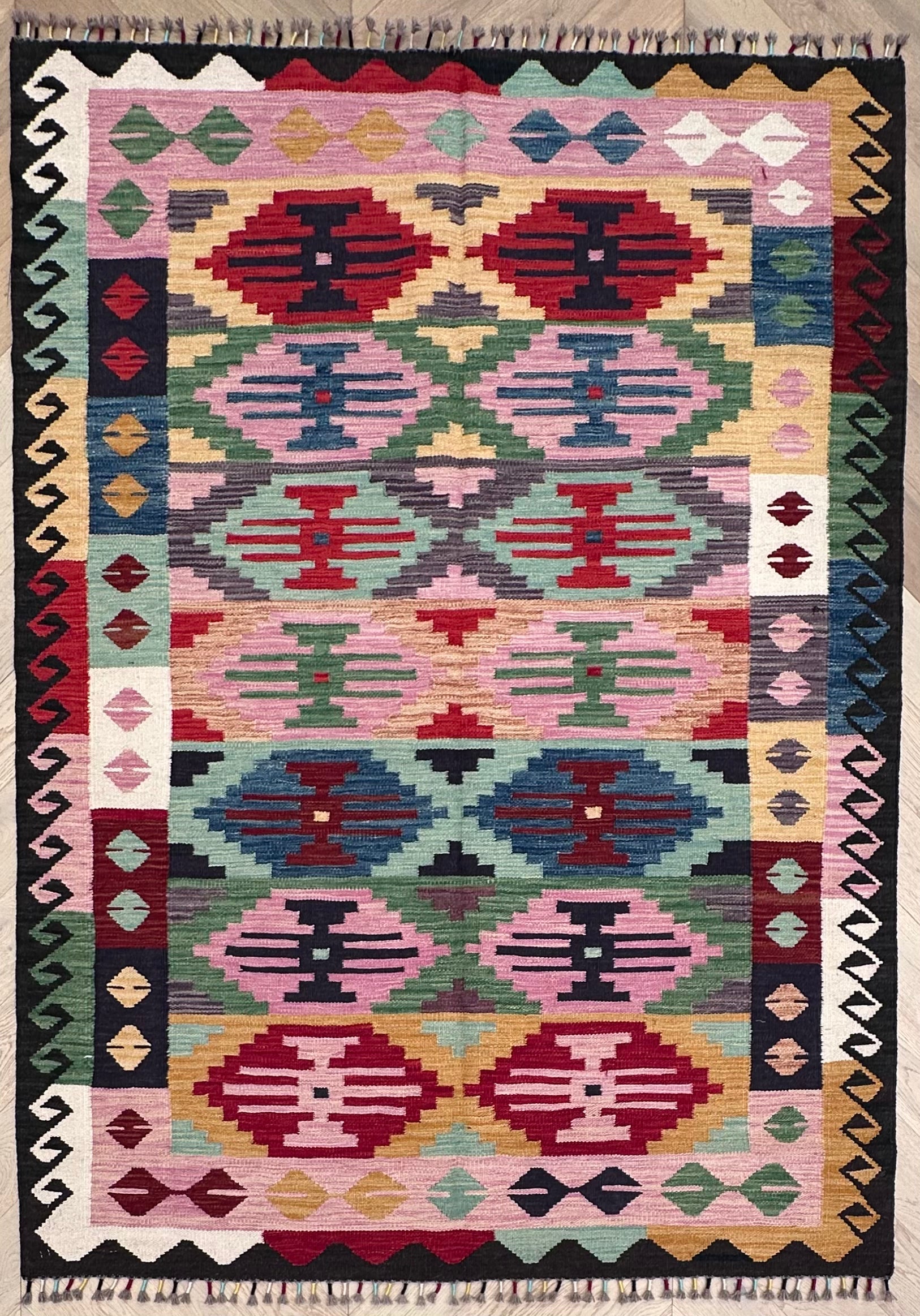 Chobi Afghan Handmade — 2.01 x 1.47