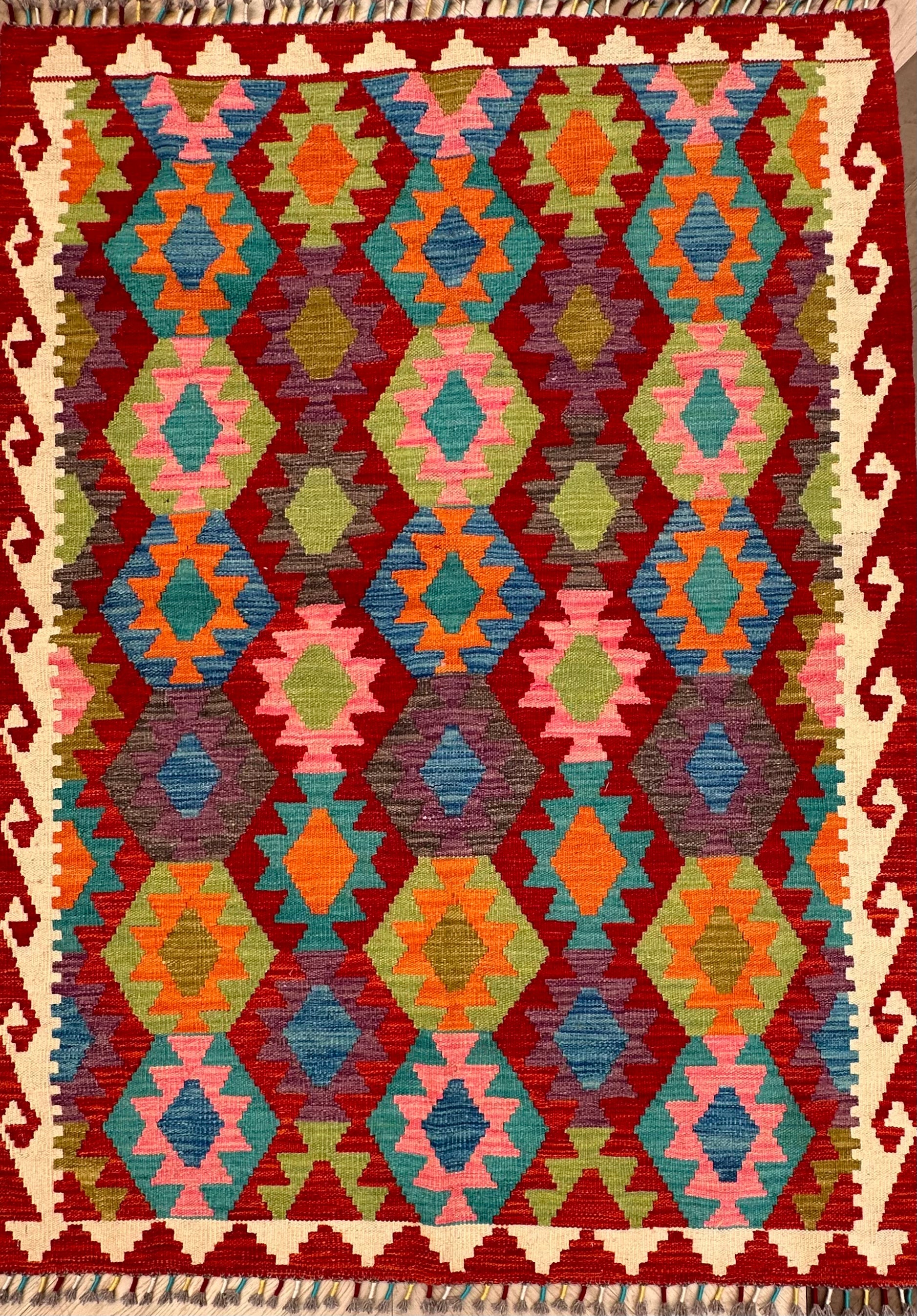 Chobi Afghan Handmade — 1.75 x 1.26