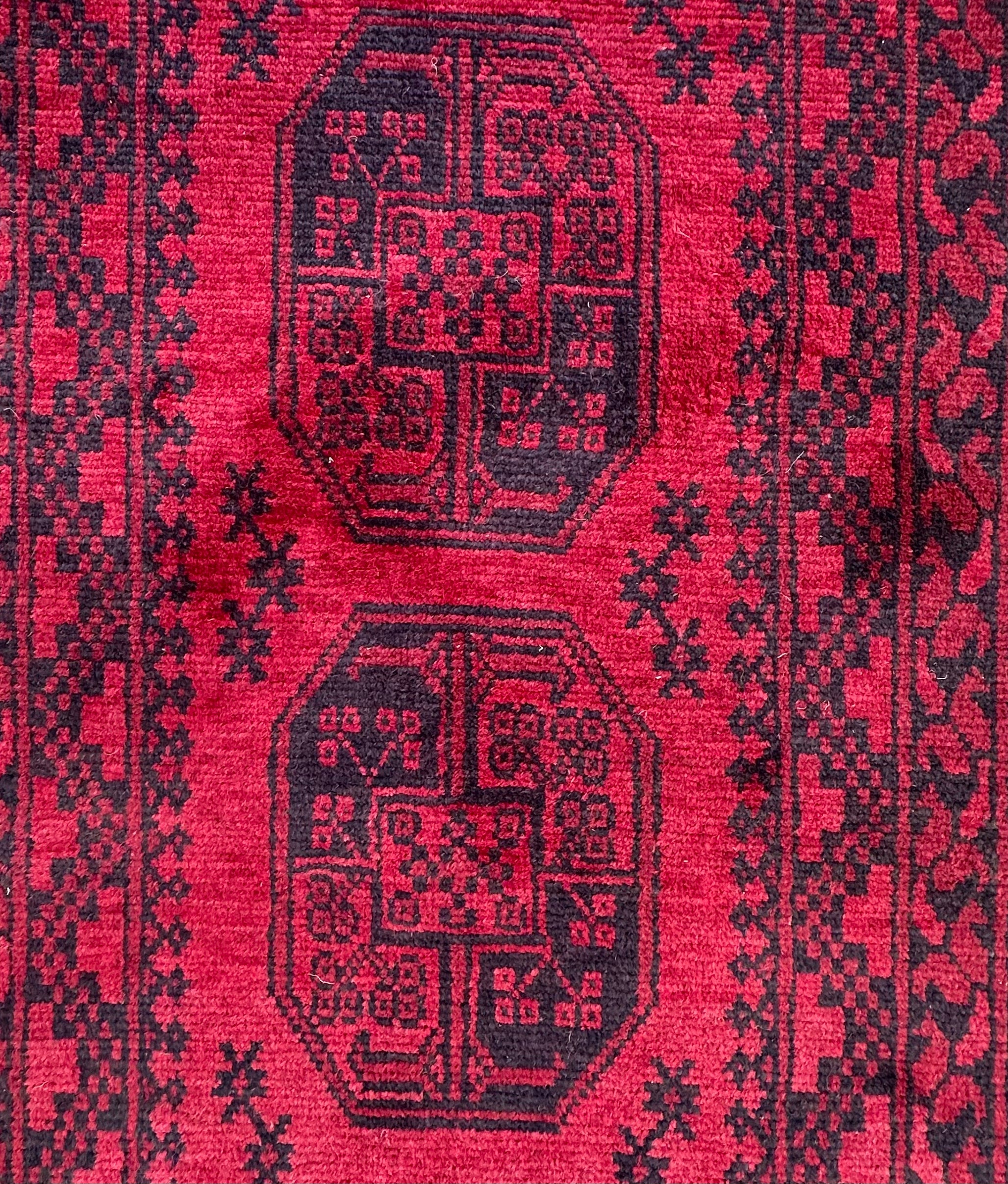 Red Afghan Handmade — 3.81 x 0.80