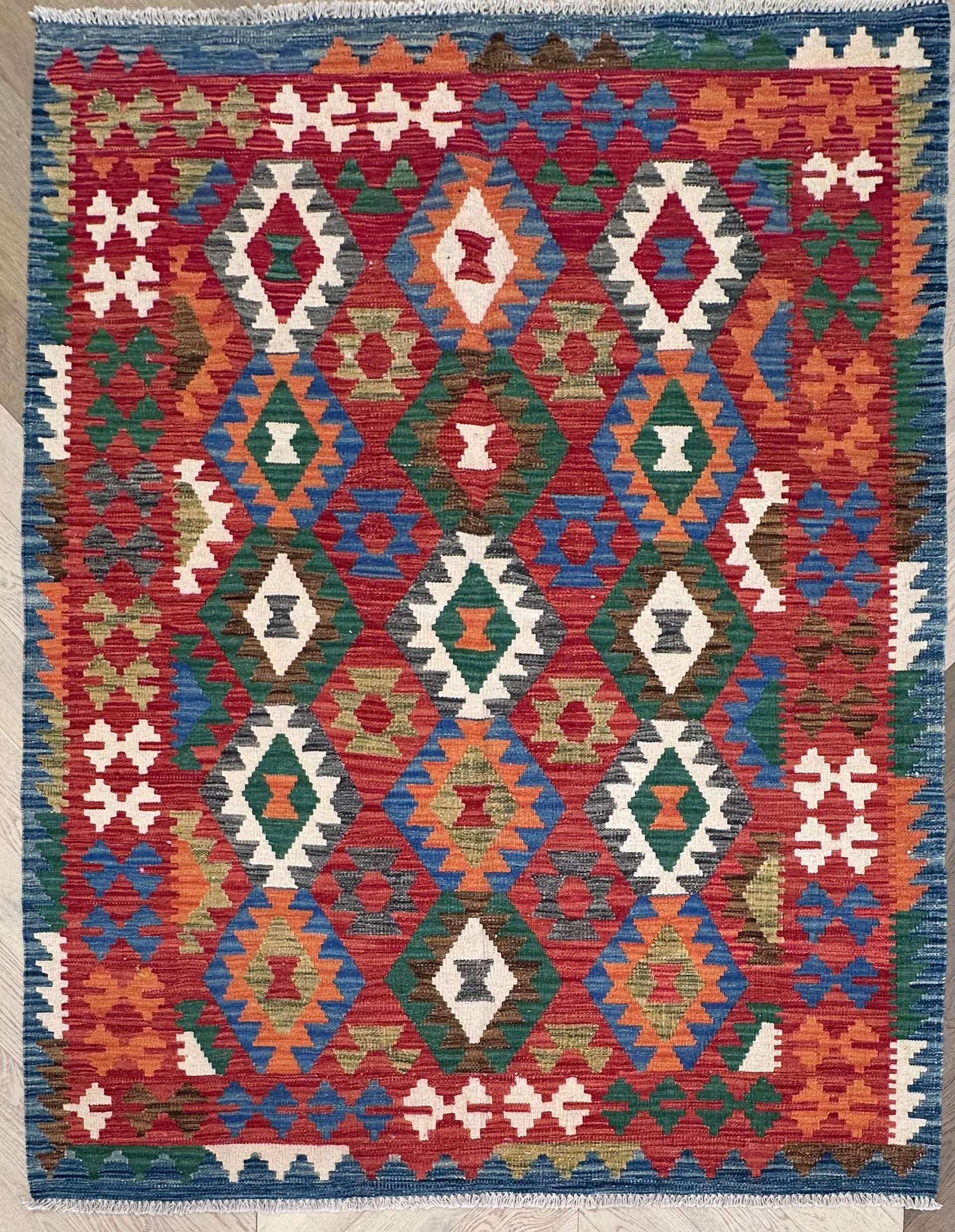 Chobi Afghan Handmade — 1.99 x 1.54