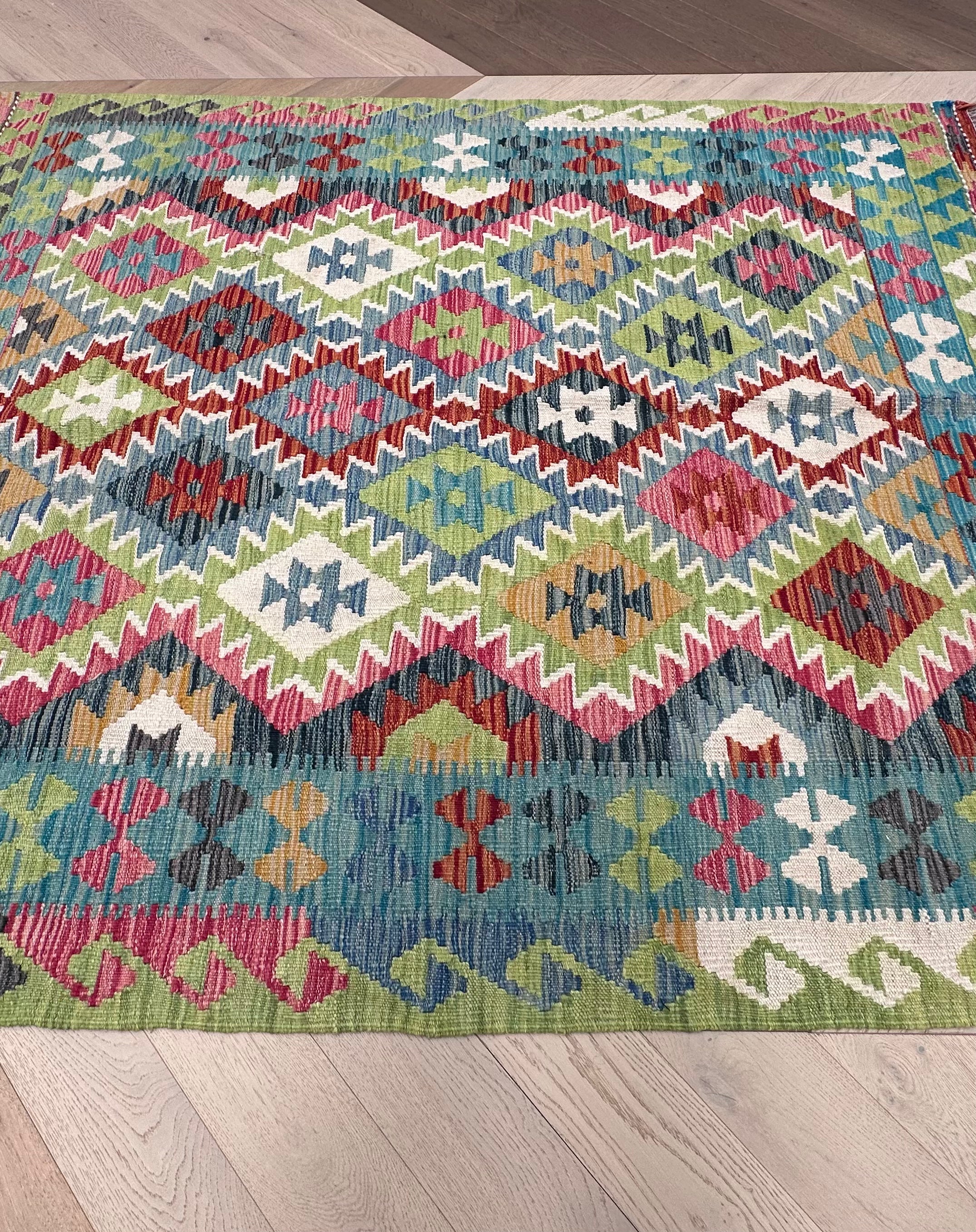 Chobi Afghan Handmade — 1.97 x 1.58