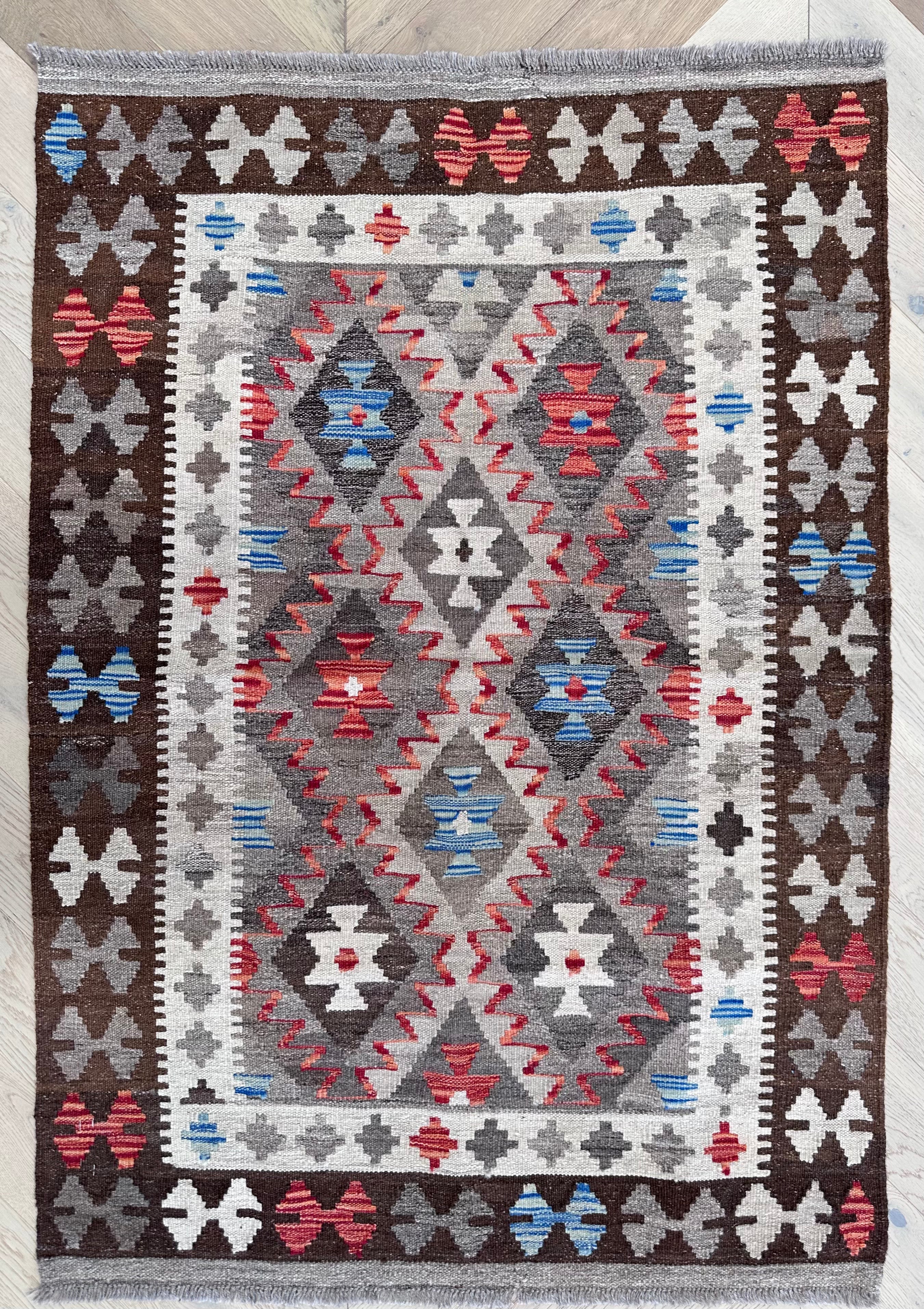 Chobi Afghan Handmade — 1.46 x 1.03