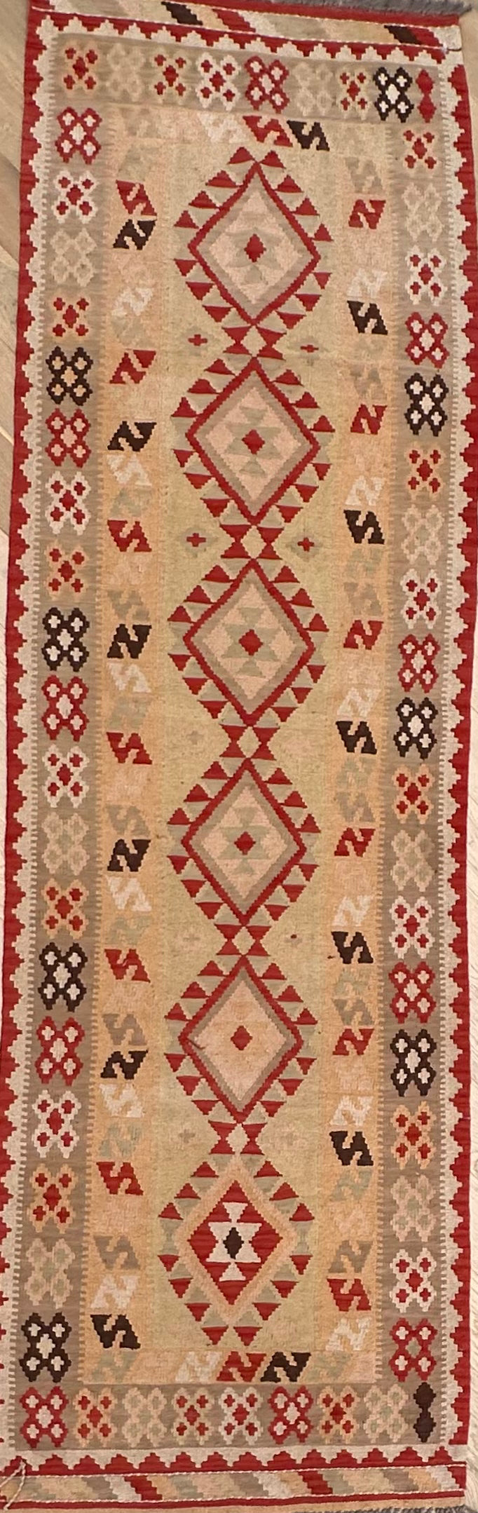 Chobi Afghan Handmade — 2.87 x 0.85