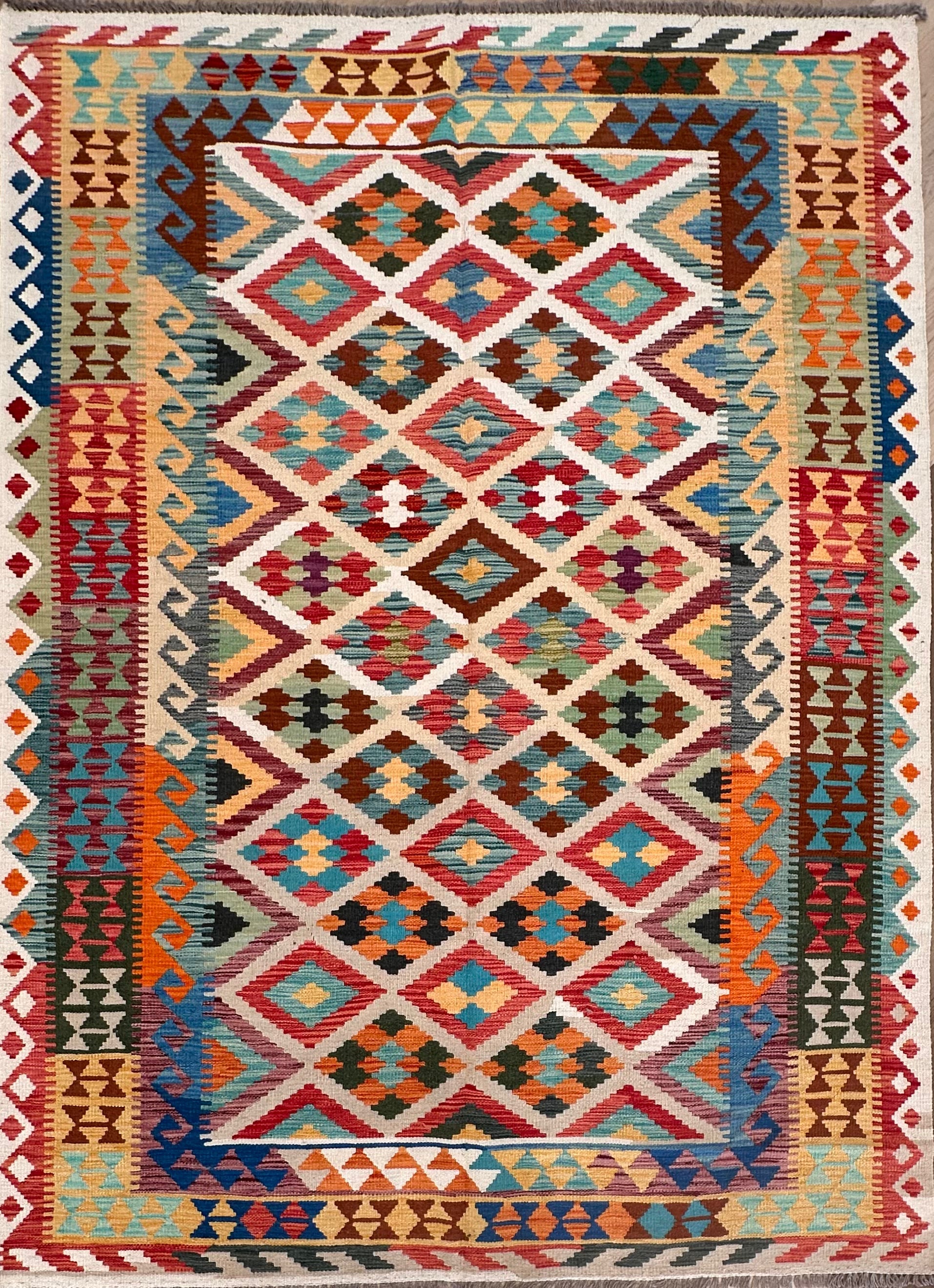 Chobi Afghan Handmade — 2.52 x 1.86