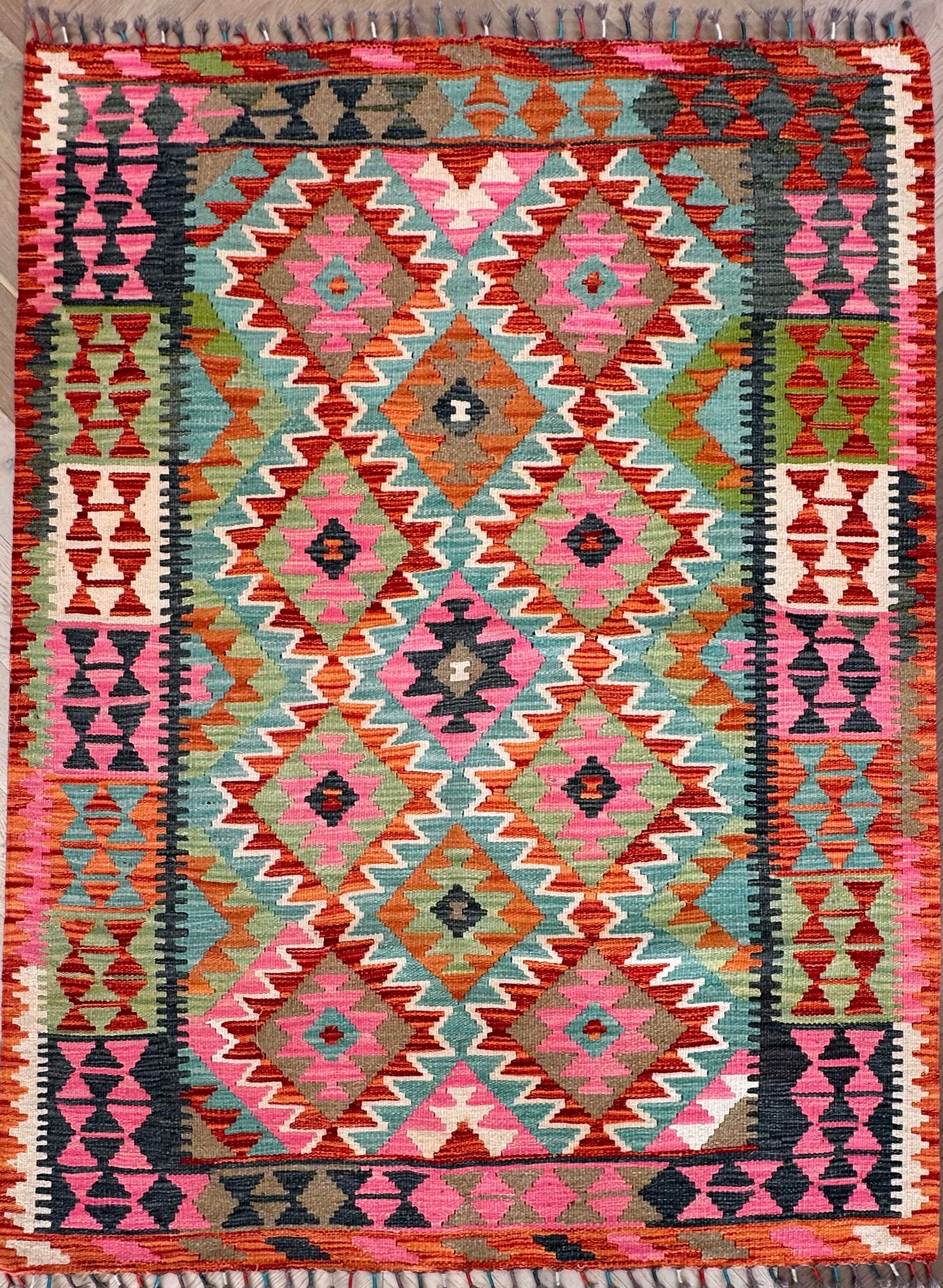 Chobi Afghan Handmade — 1.74 x 1.29