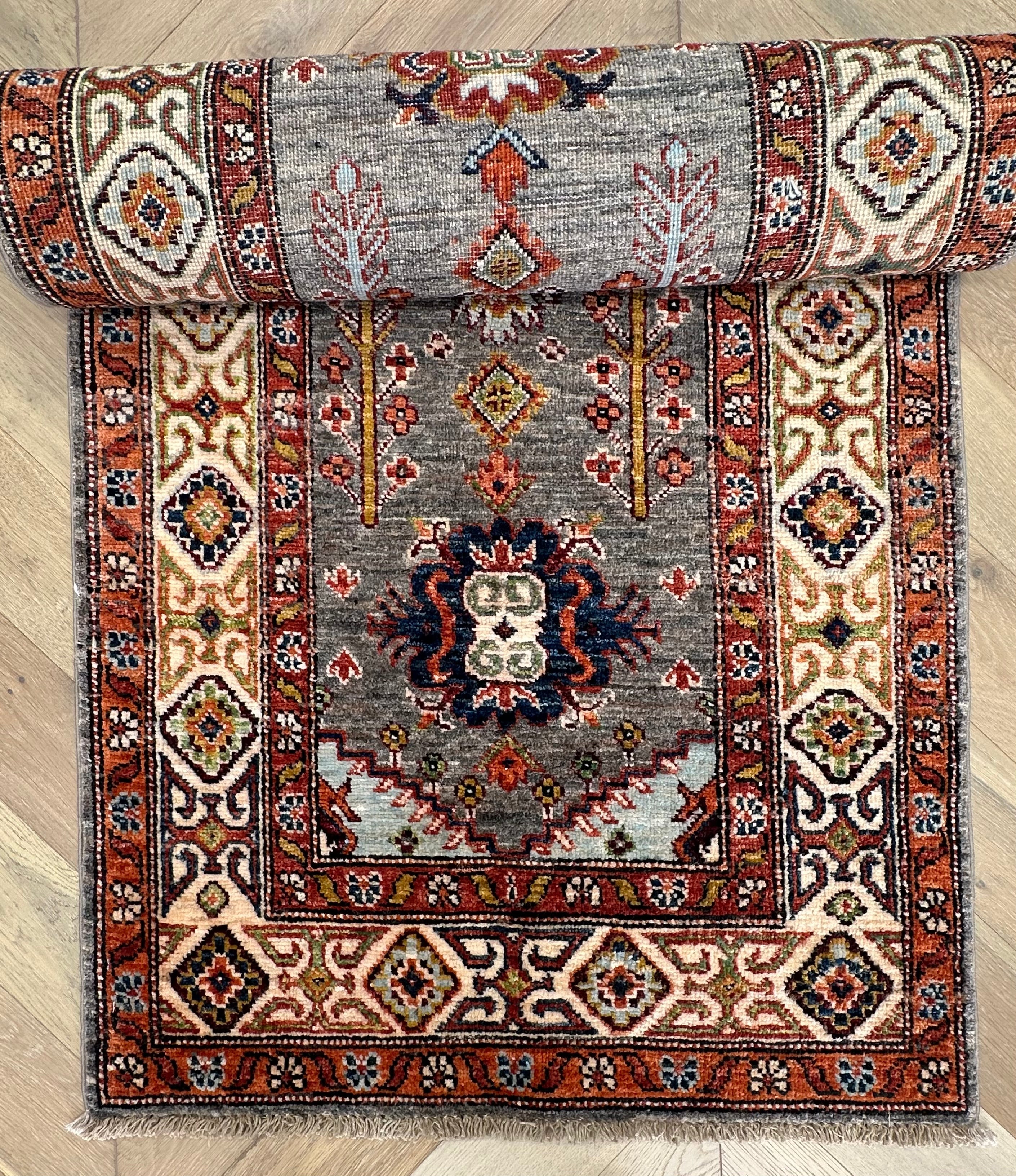 Kazak handmade runner — 2.95 x 0.80