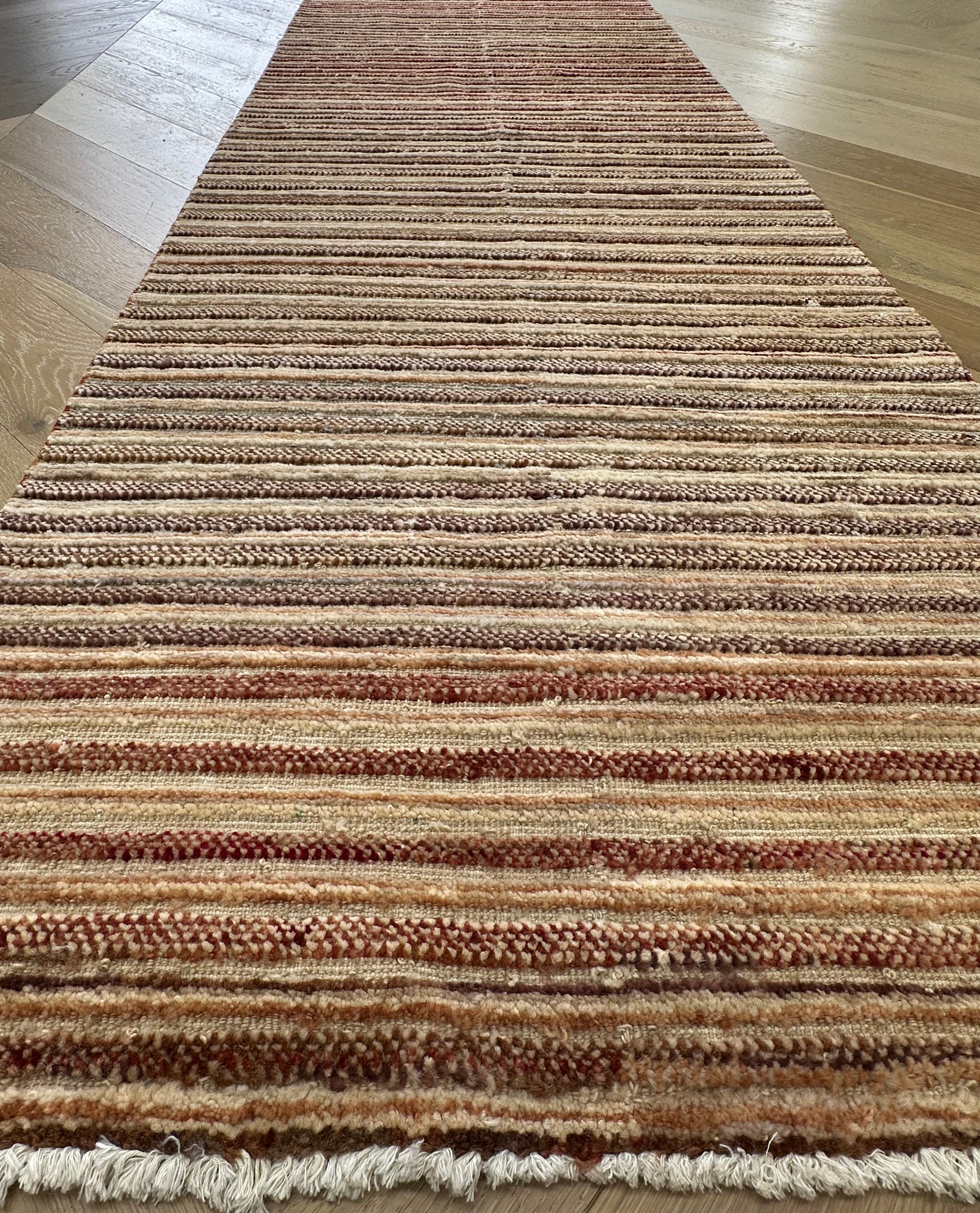 Handmade Gaba rug-runner 315 x79 cm