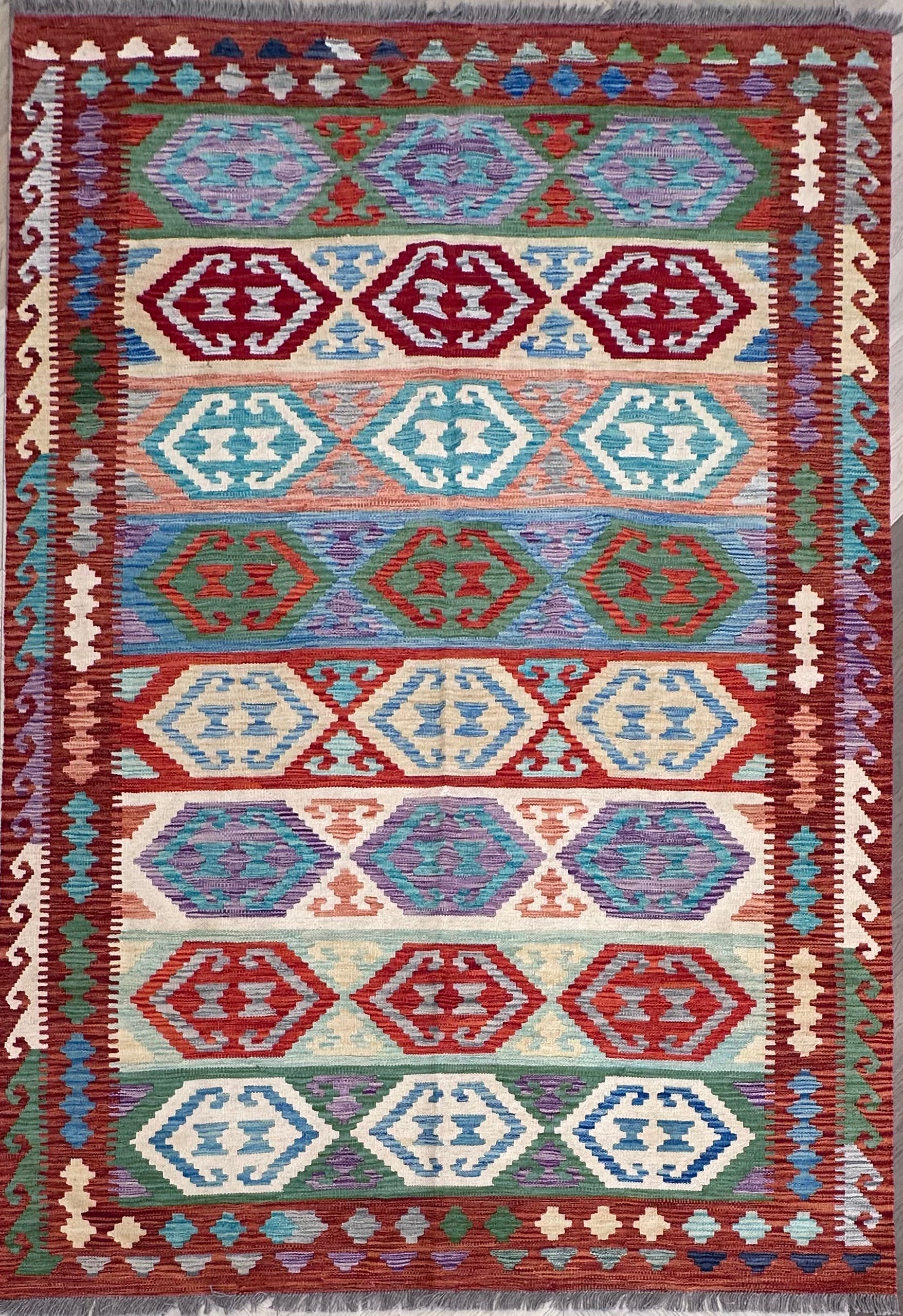 Chobi Afghan Handmade — 2.51 x 1.74