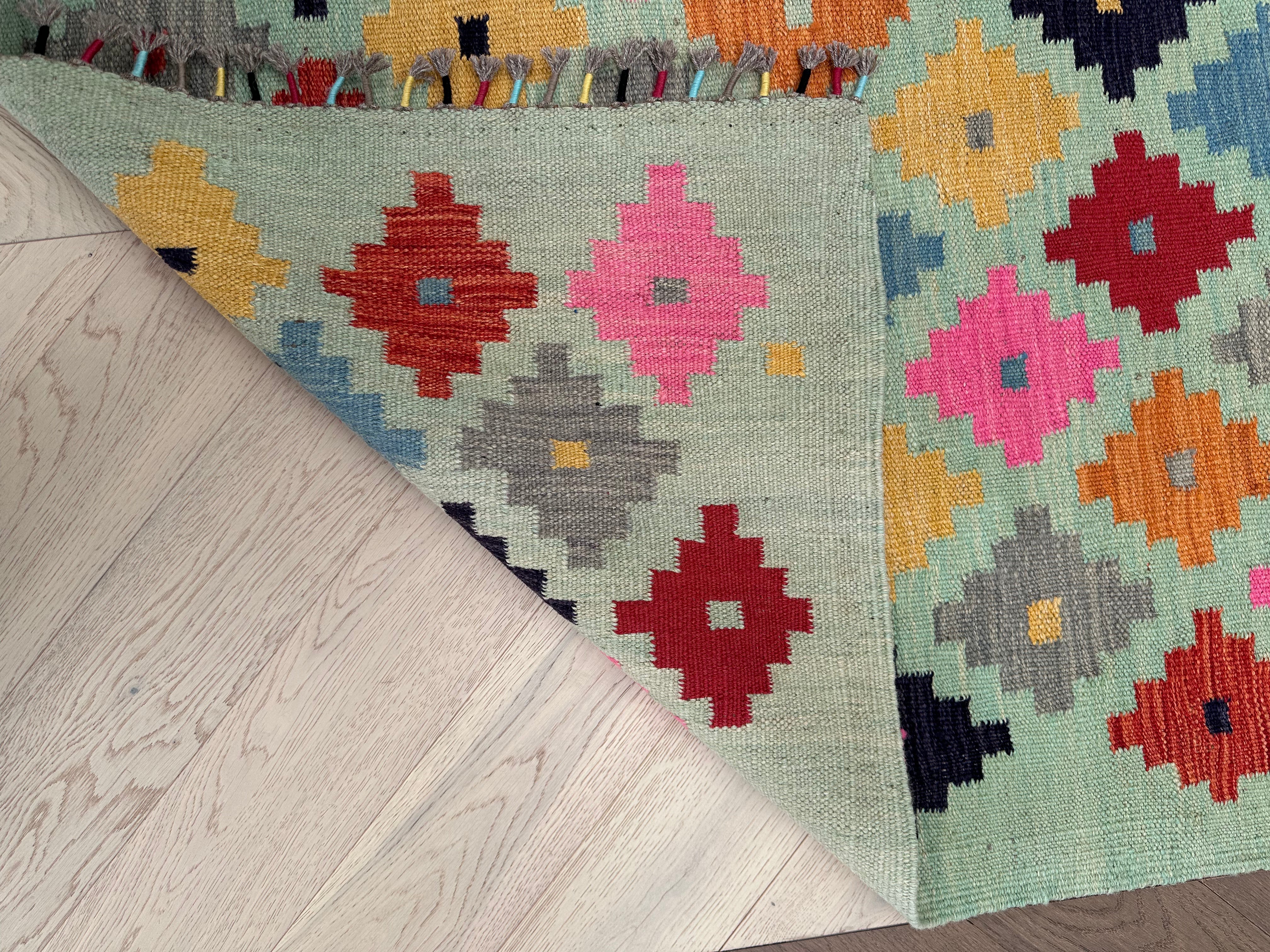 Chobi Afghan Handmade — 2.00 x 1.47