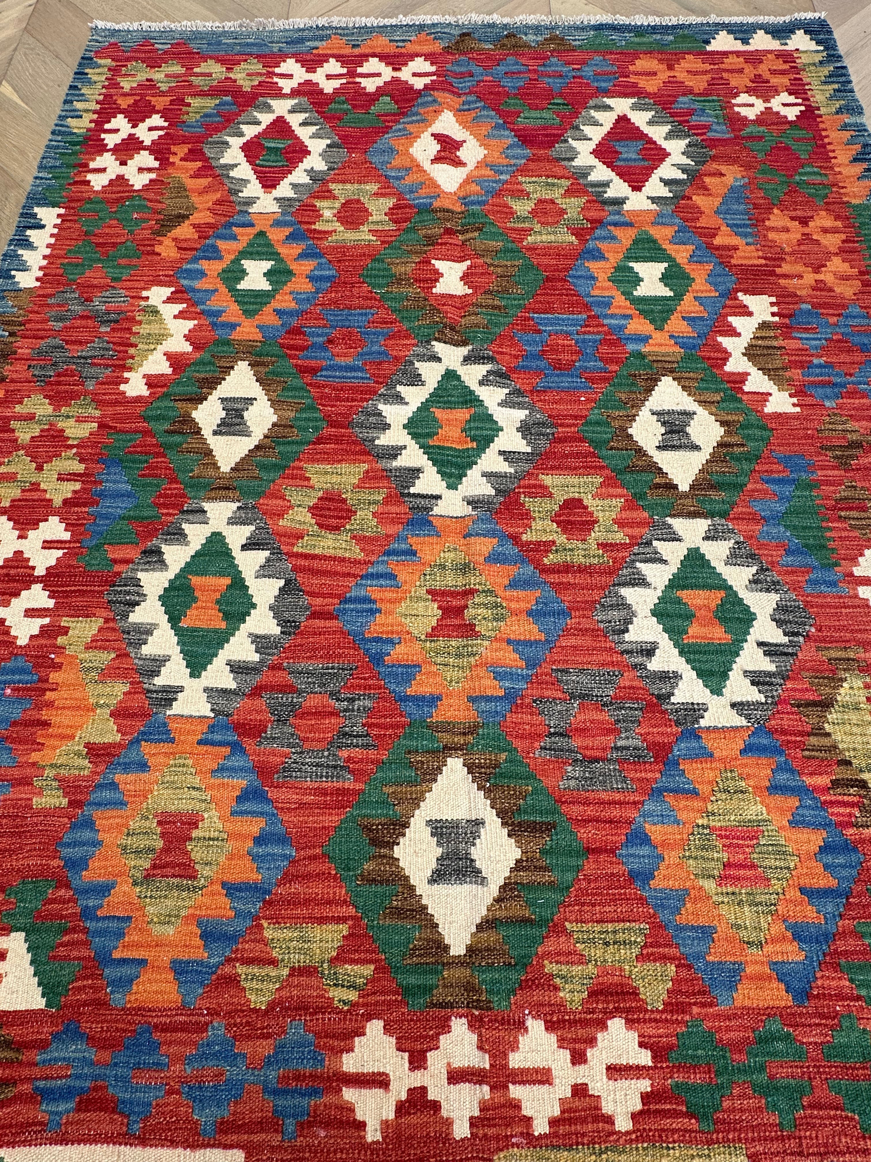Chobi Afghan Handmade — 1.99 x 1.54