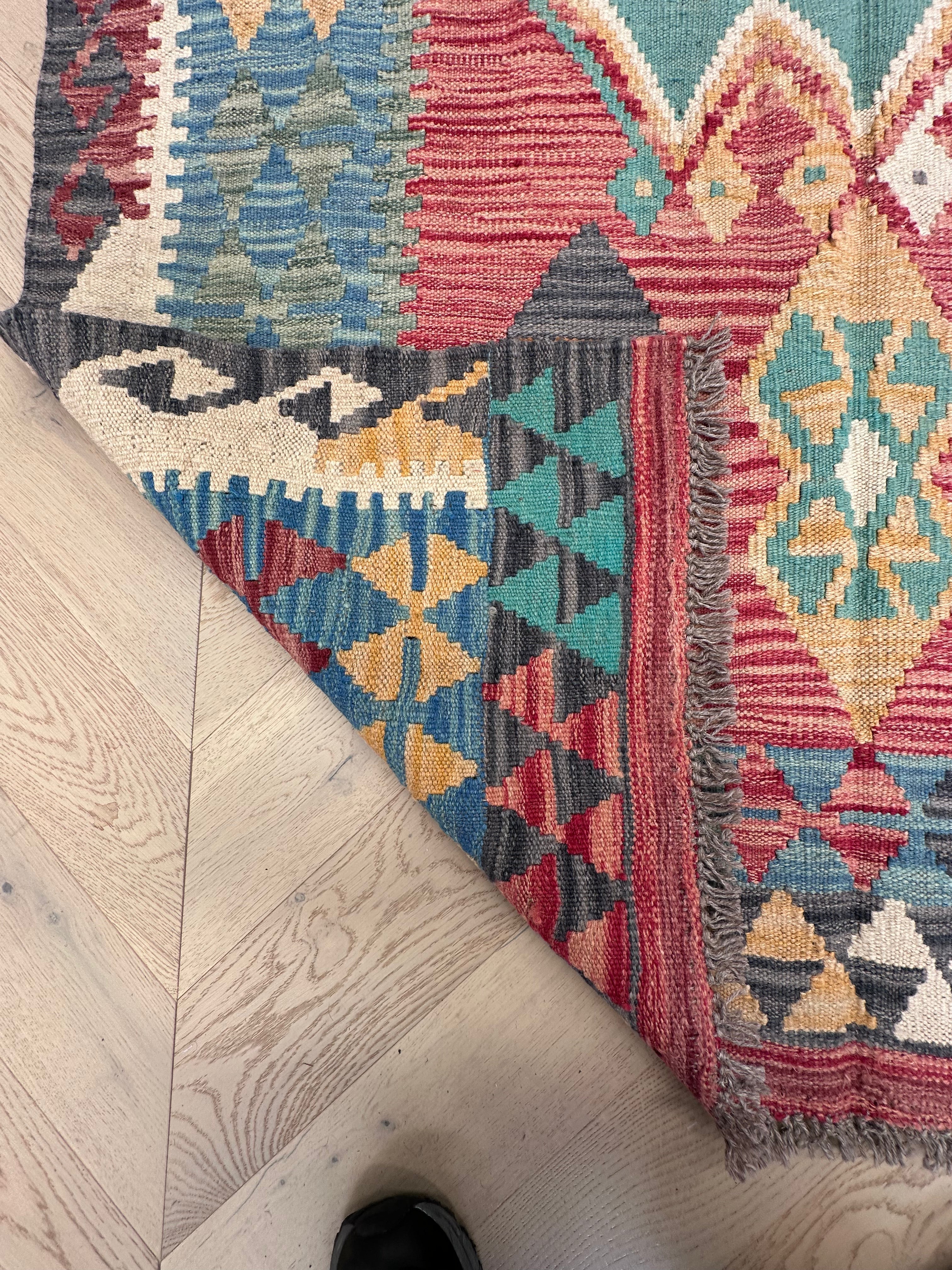 Chobi Afghan Handmade — 1.84 x 1.25