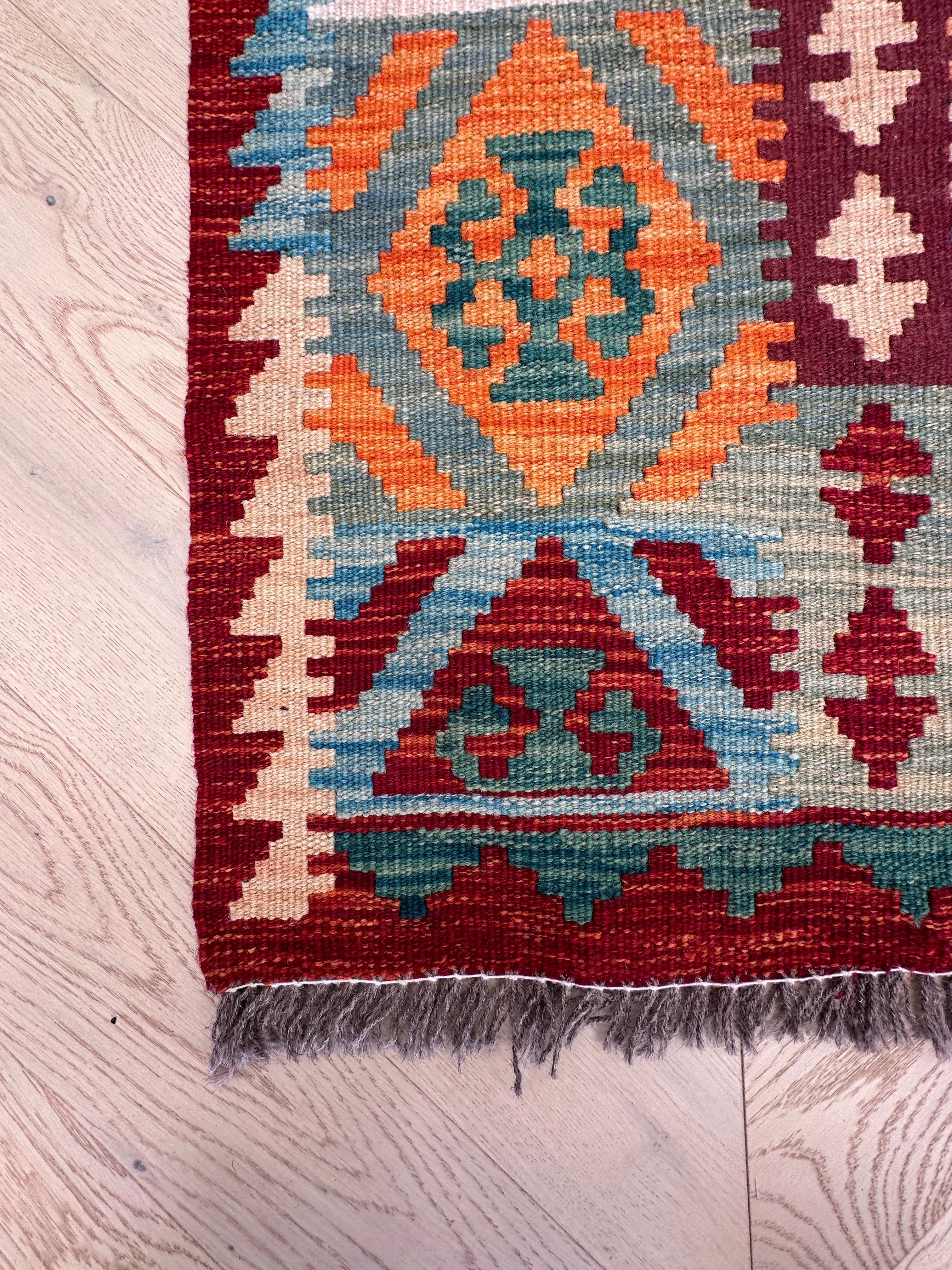 Chobi Afghan Handmade — 2.04 x 1.35