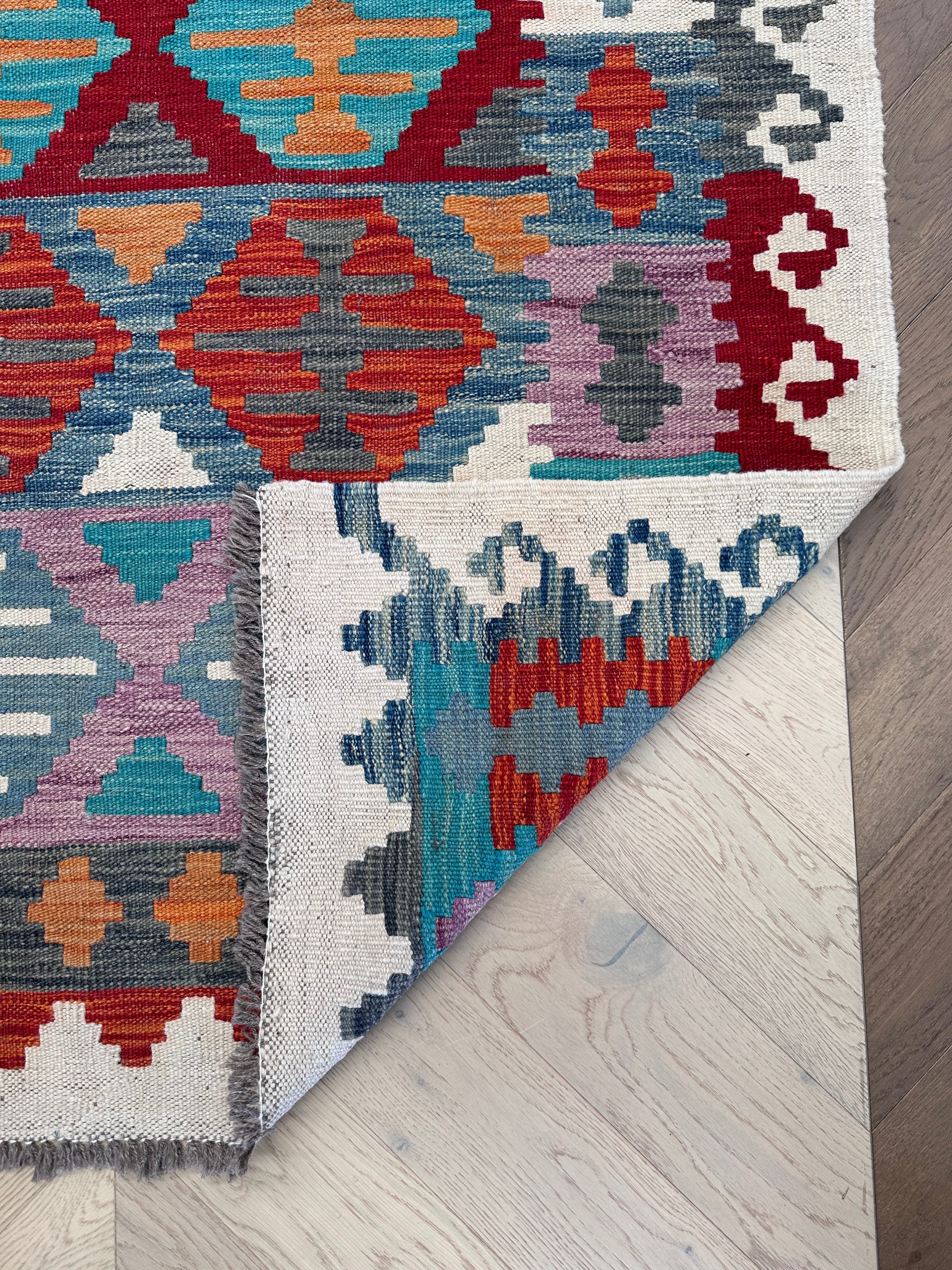Chobi Afghan Handmade — 2.48 x 1.70