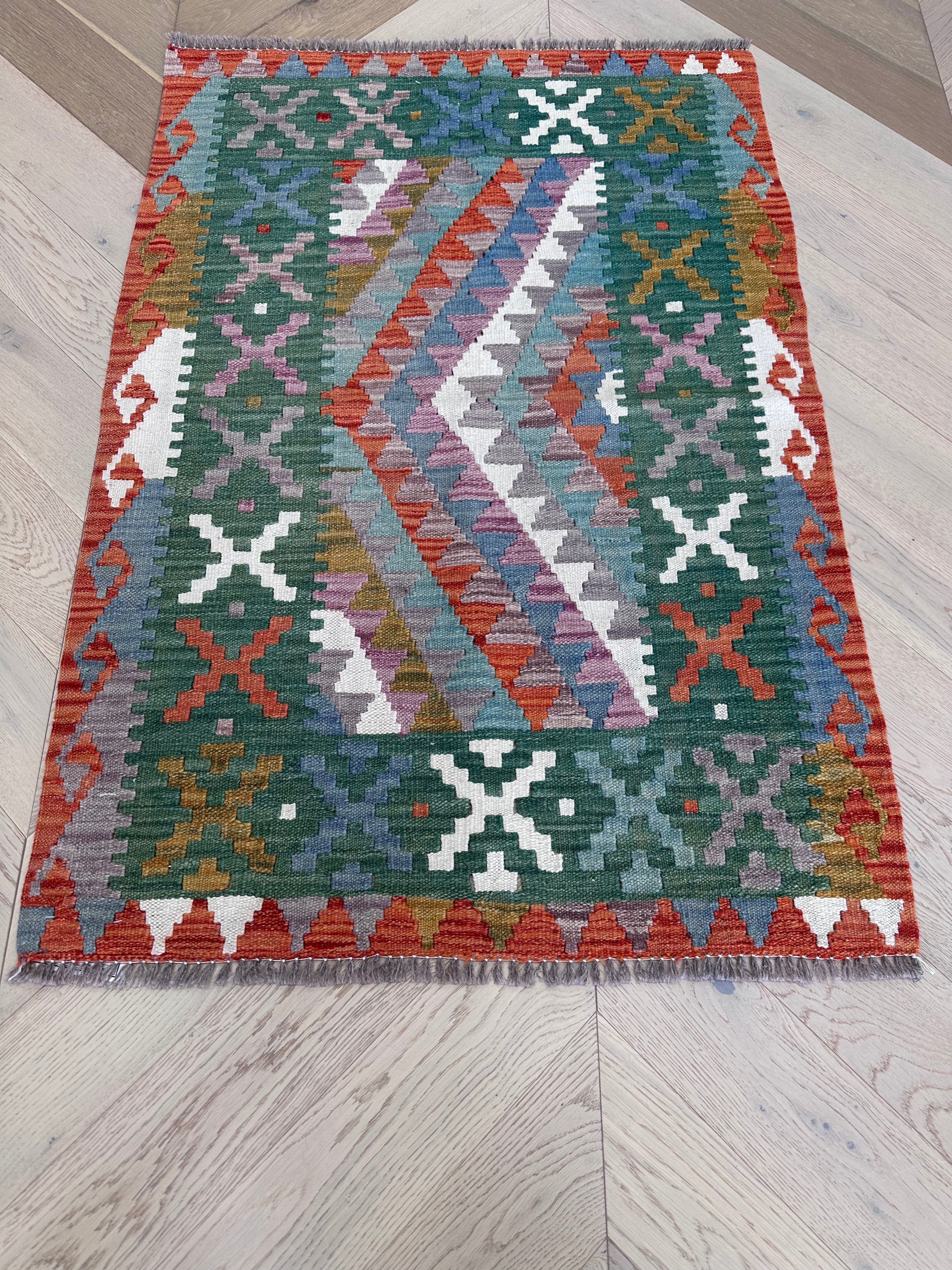 Chobi Afghan Handmade — 1.25 x 0.85