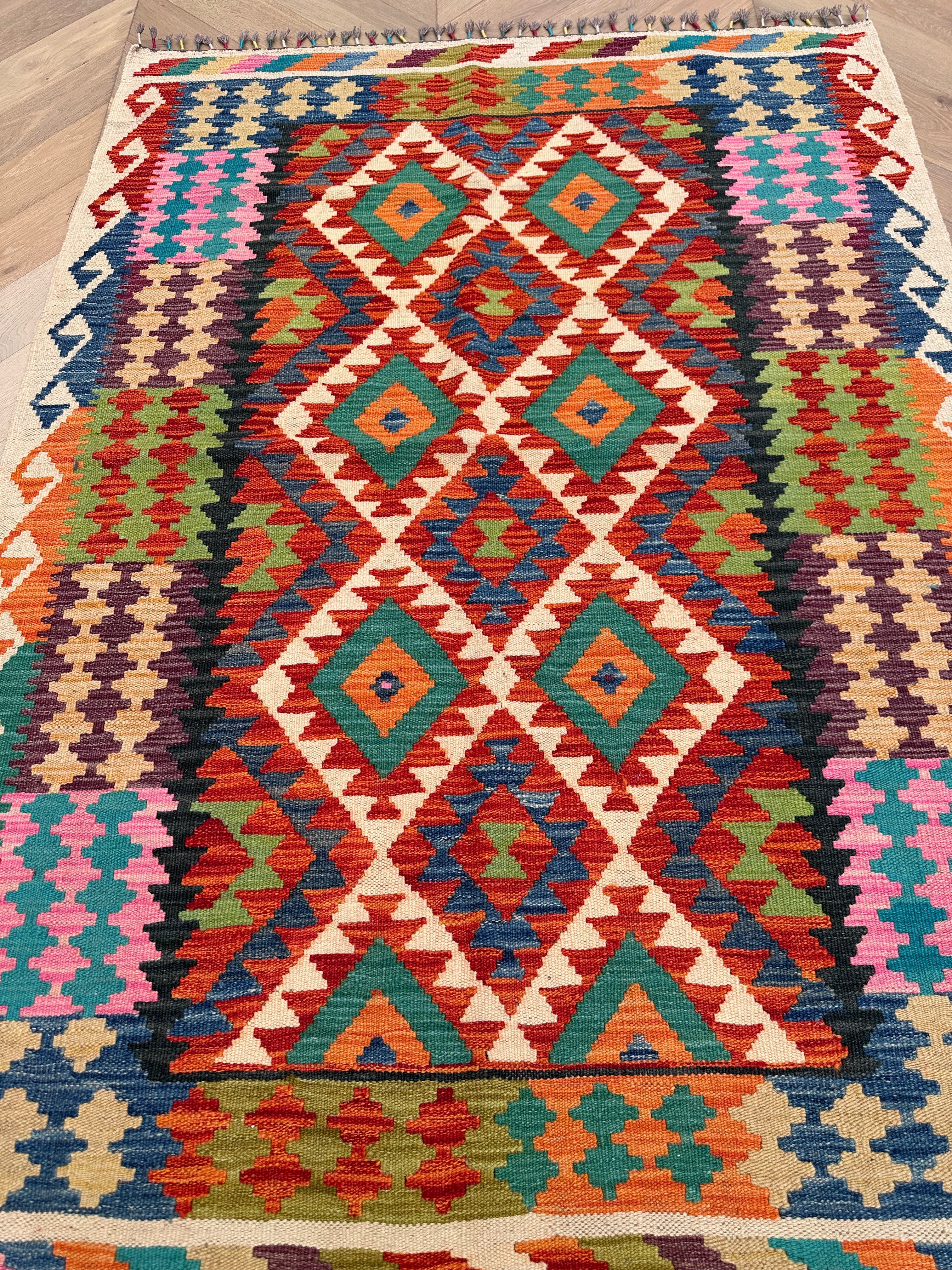 Chobi Afghan Handmade — 1.79 x 1.29