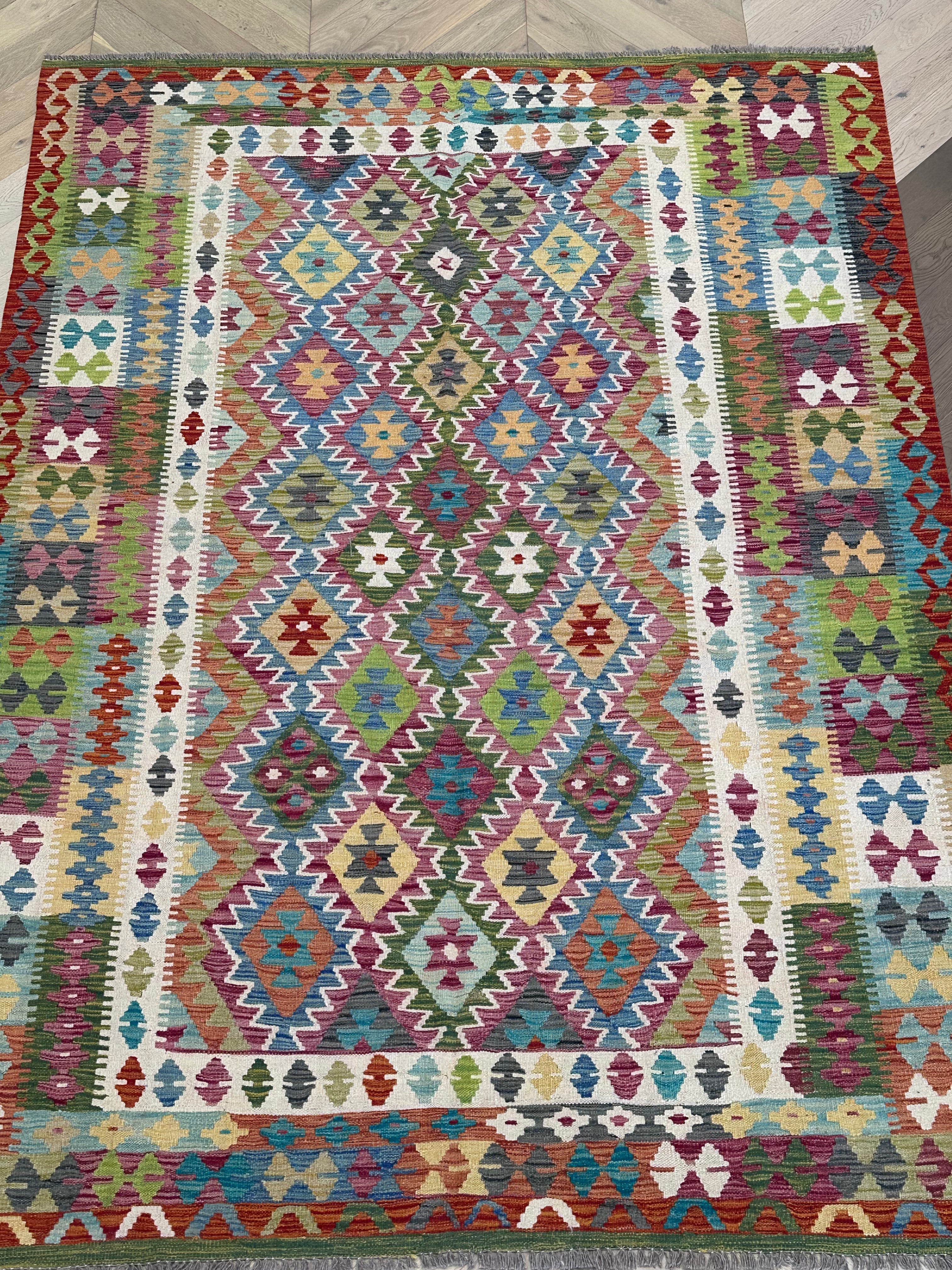 Chobi Afghan Handmade — 2.90 x 2.04