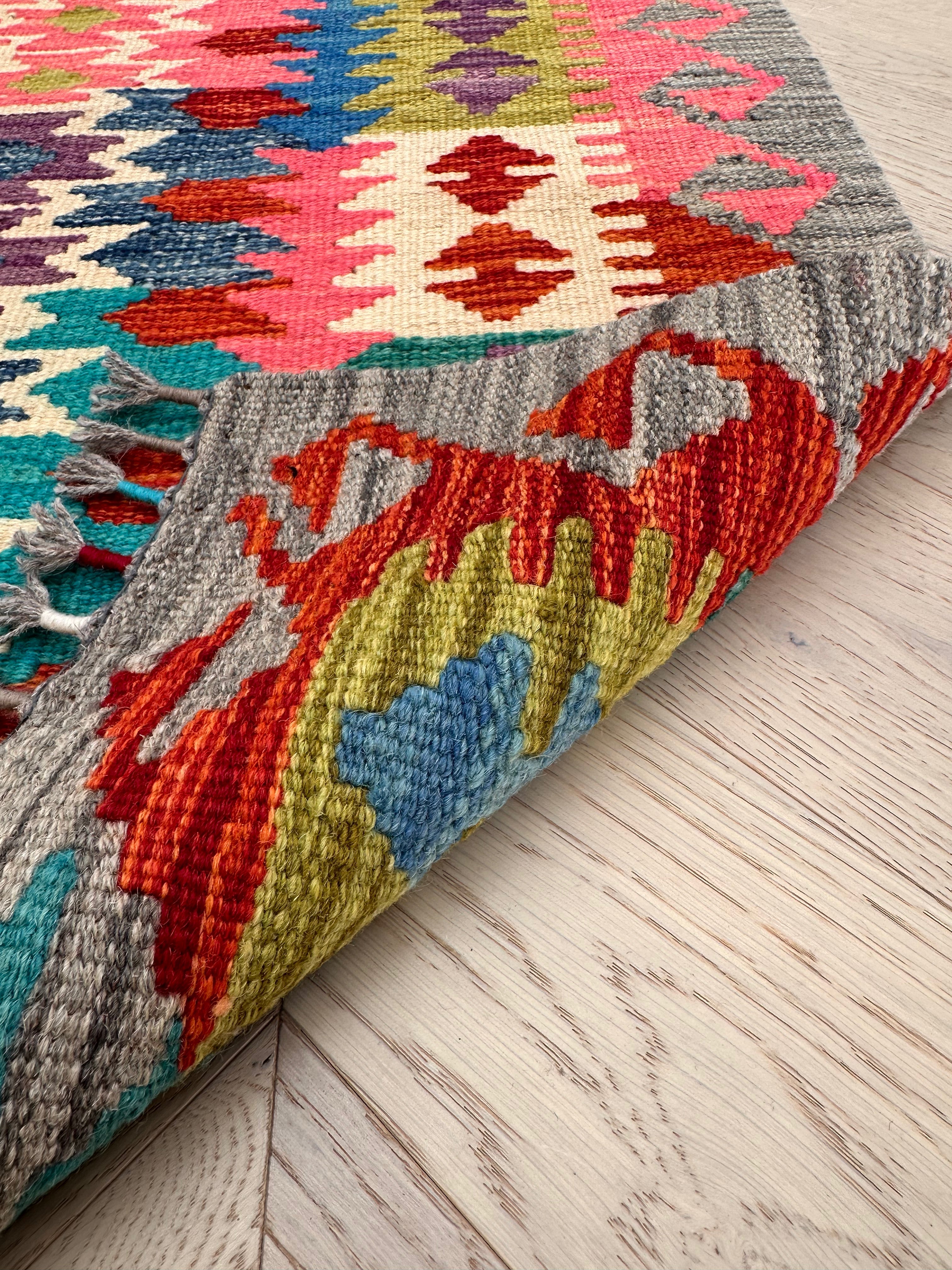 Chobi Afghan Handmade — 2.02 x 0.77