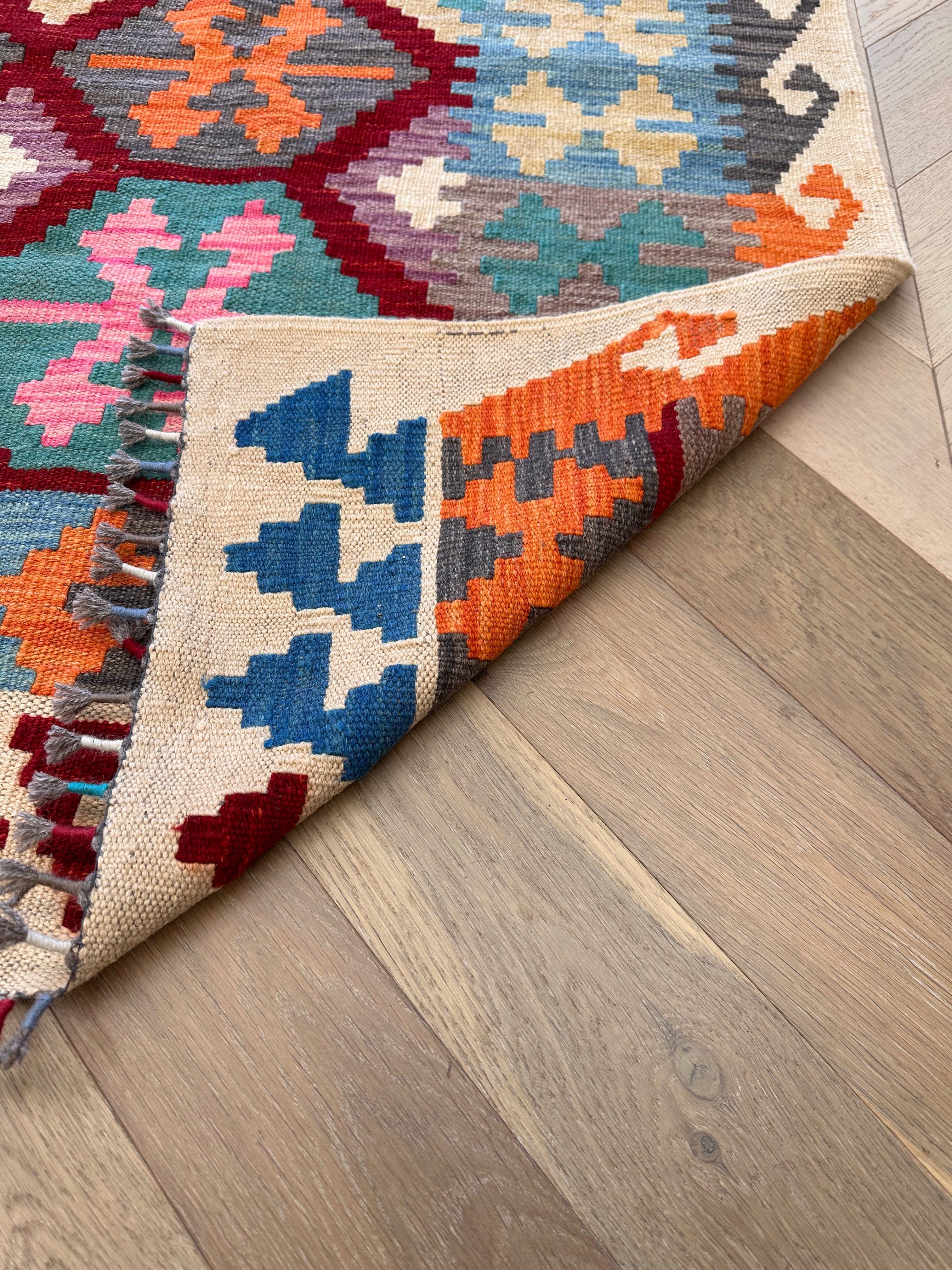 Chobi Afghan Handmade — 2.90 x 1.96