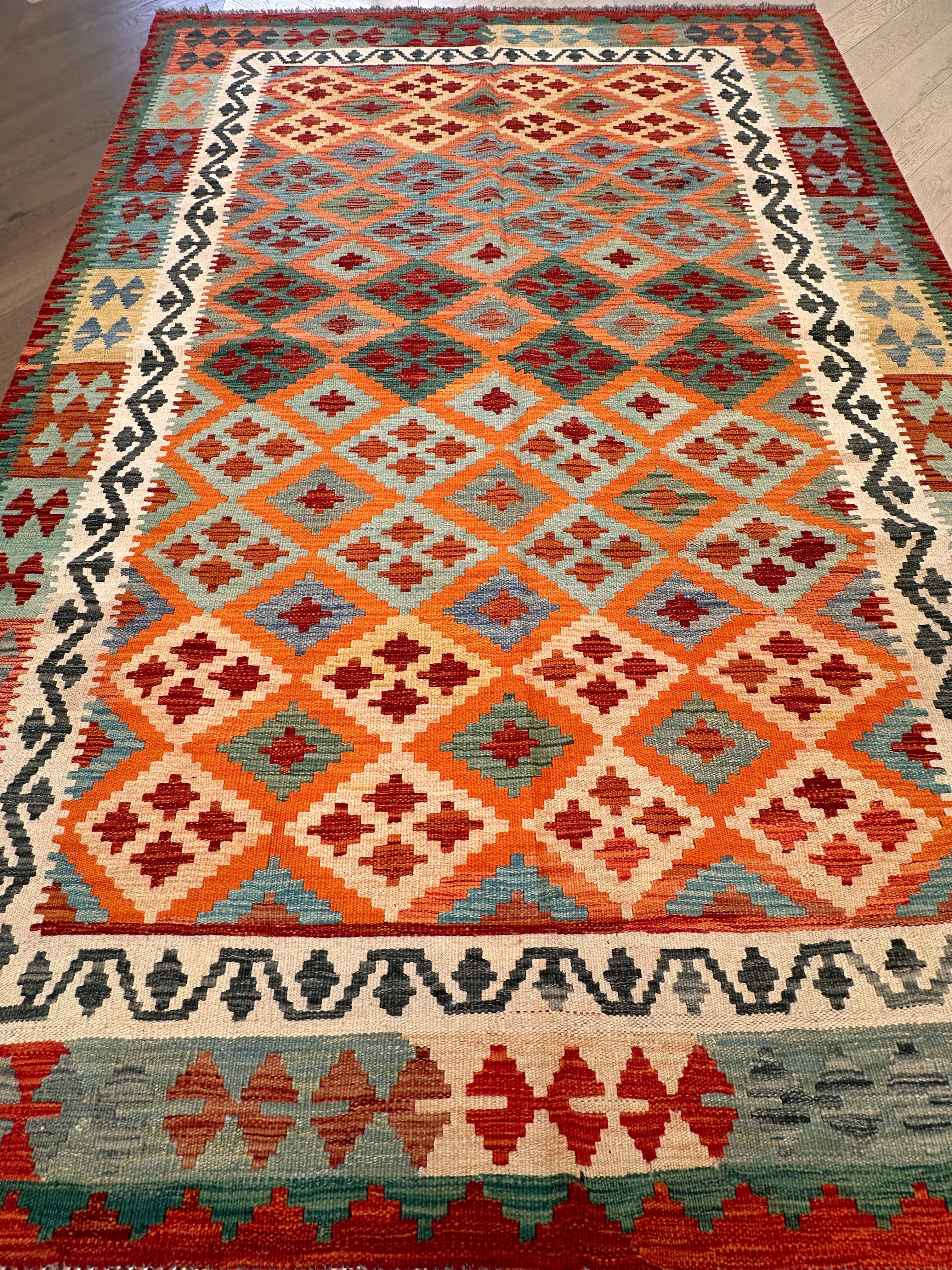 Chobi Afghan Handmade — 2.52 x 1.80