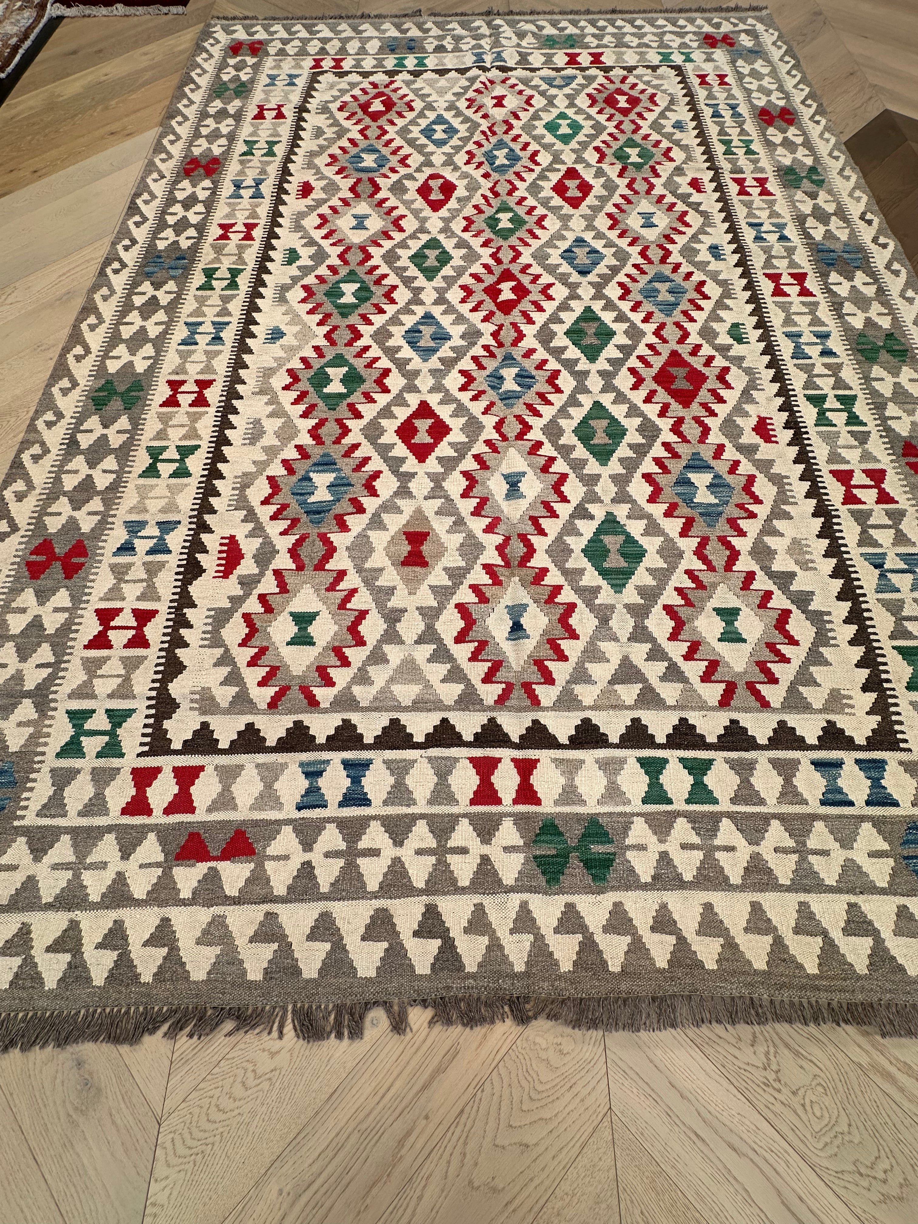 Chobi Afghan Handmade — 2.86 x 2.02