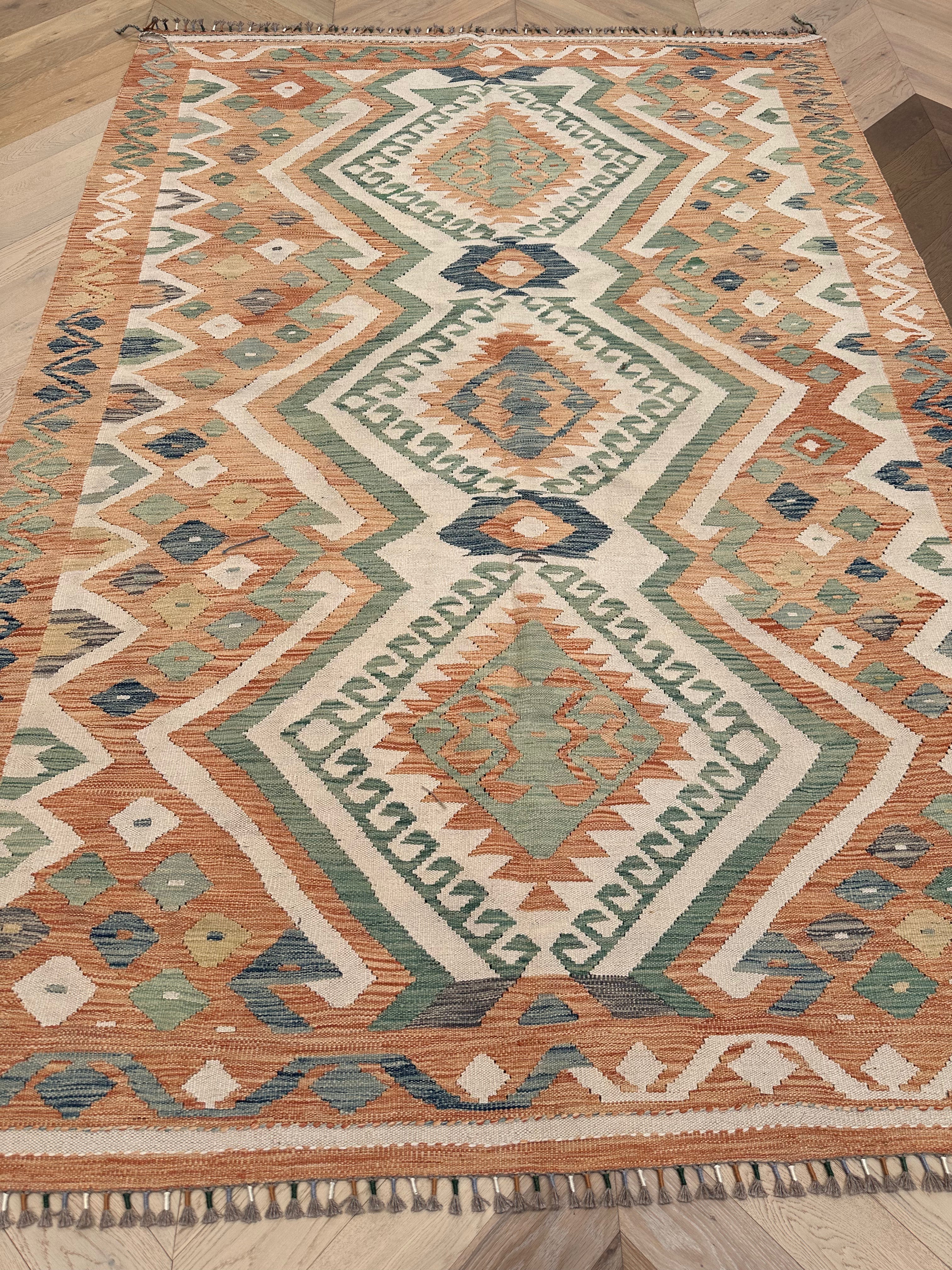Chobi Afghan Handmade — 2.89 x 2.03