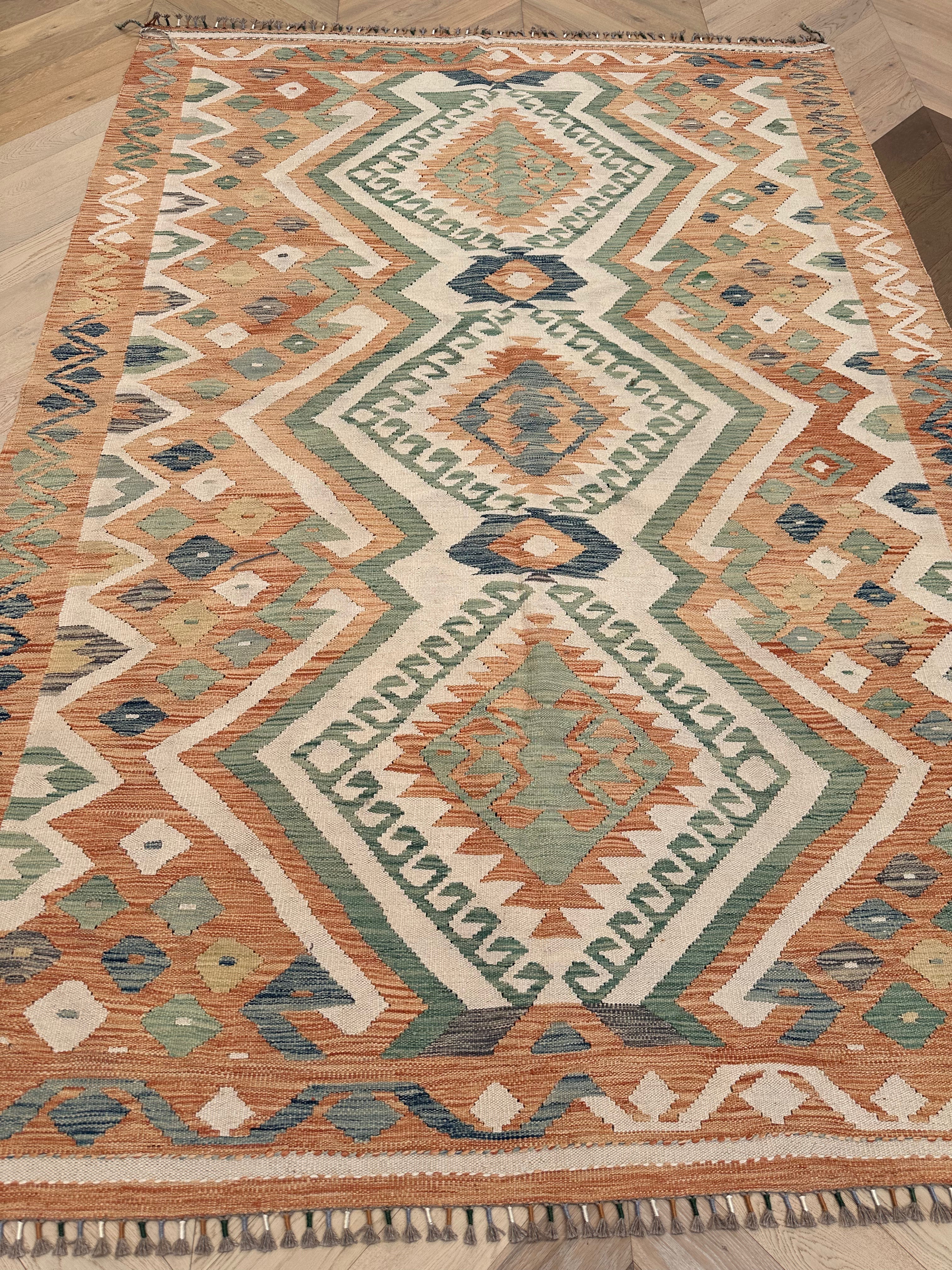 Chobi Afghan Handmade — 2.89 x 2.03