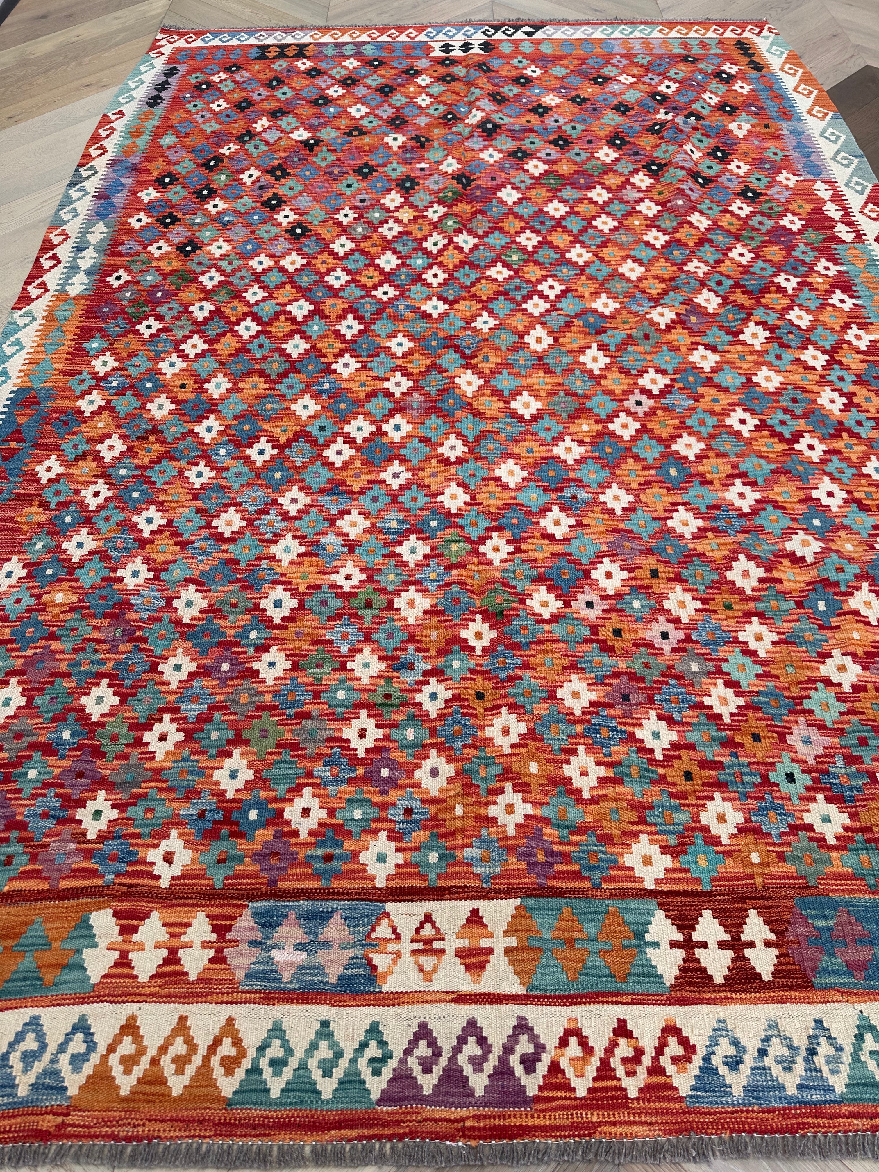 Chobi Afghan Handmade — 3.02 x 2.08