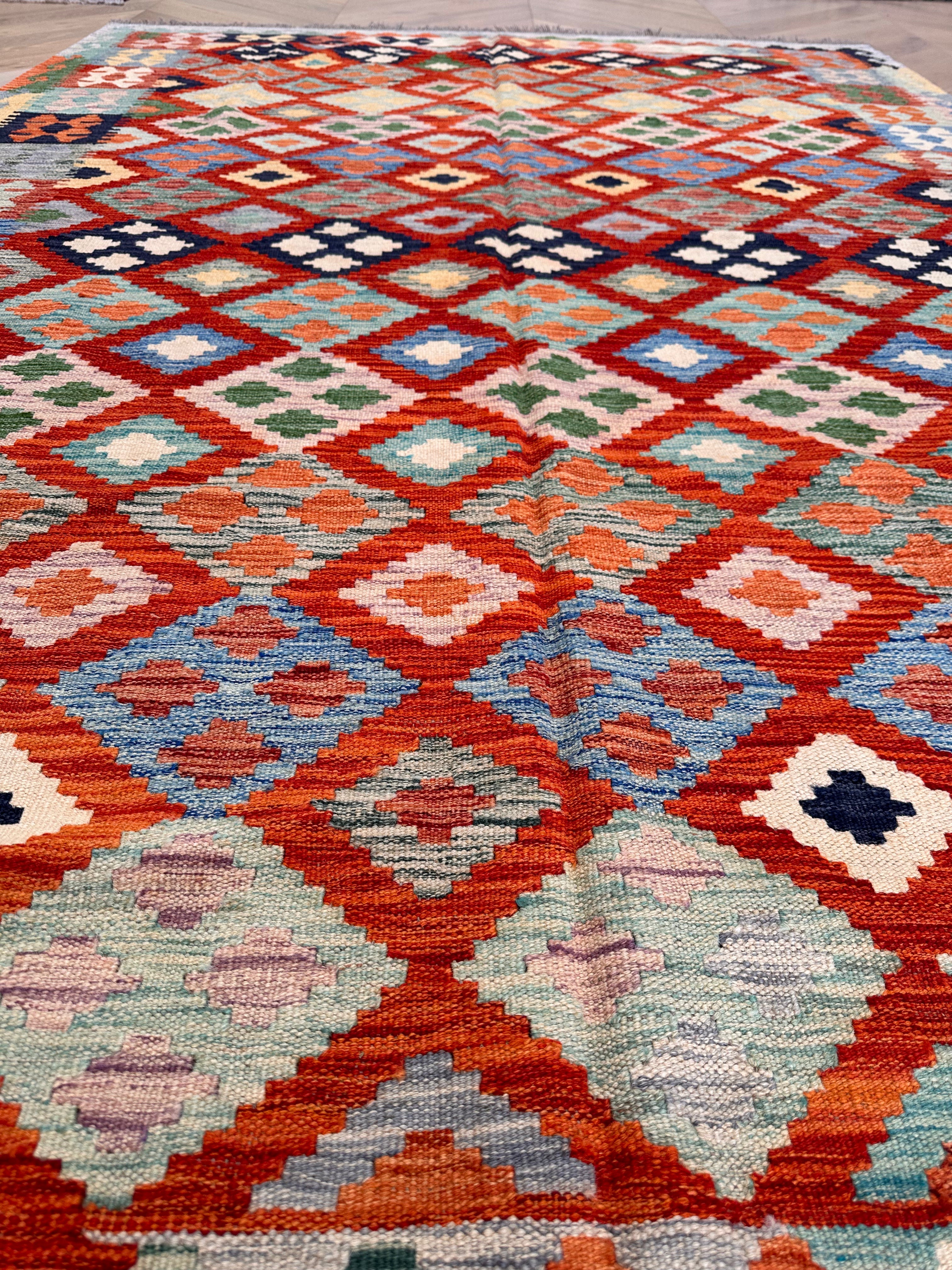 Chobi Afghan Handmade — 2.93 x 2.06