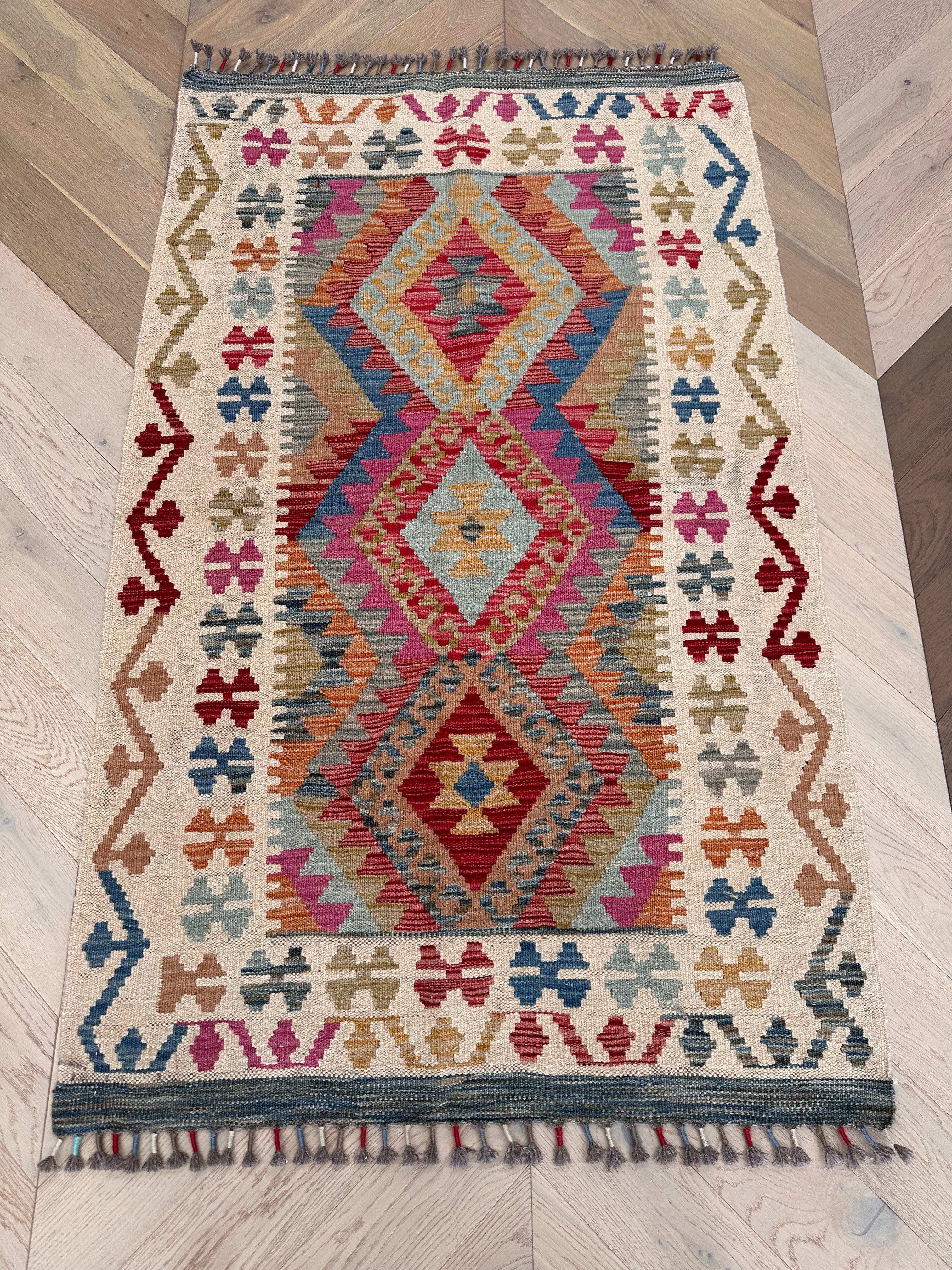 Chobi Afghan Handmade — 1.61 x 0.98