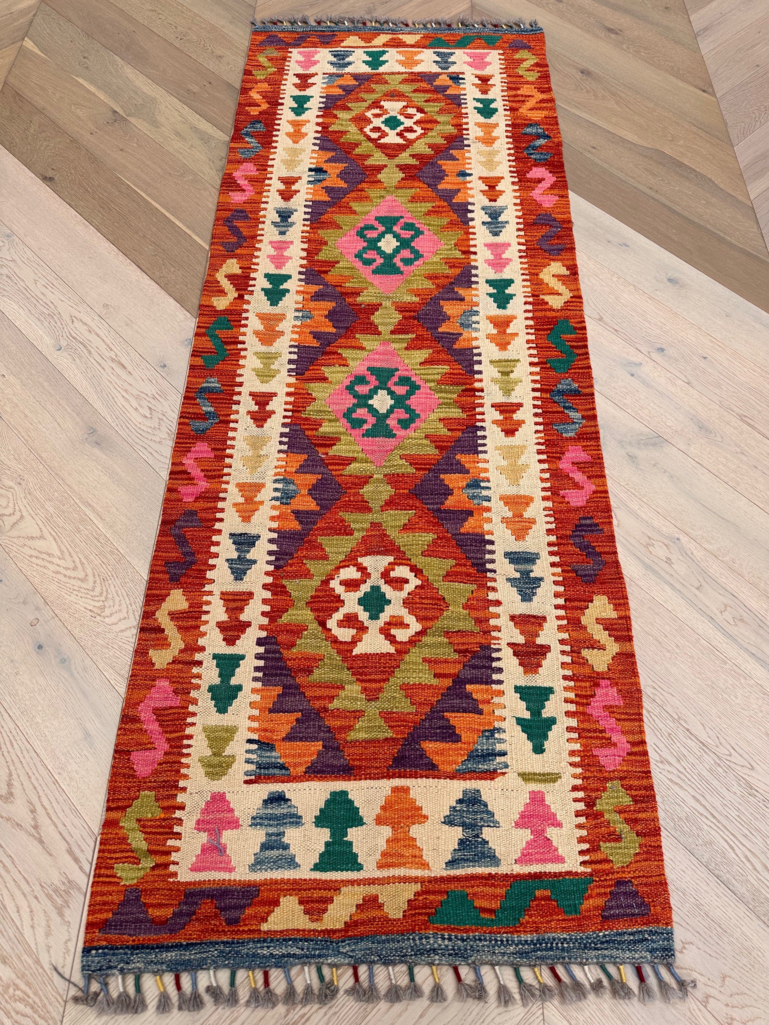 Chobi Afghan Handmade — 1.98 x 0.70
