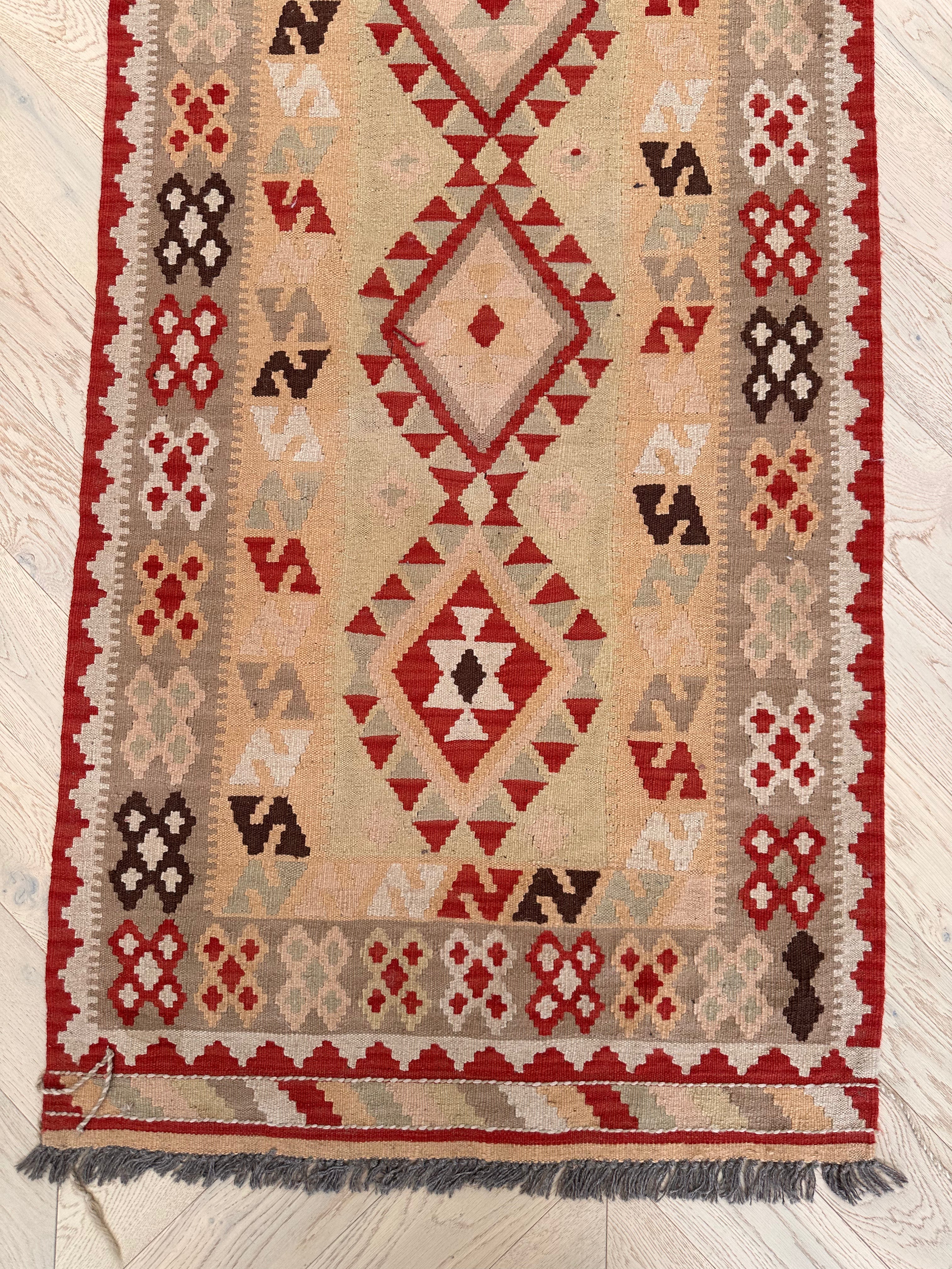 Chobi Afghan Handmade — 2.87 x 0.85