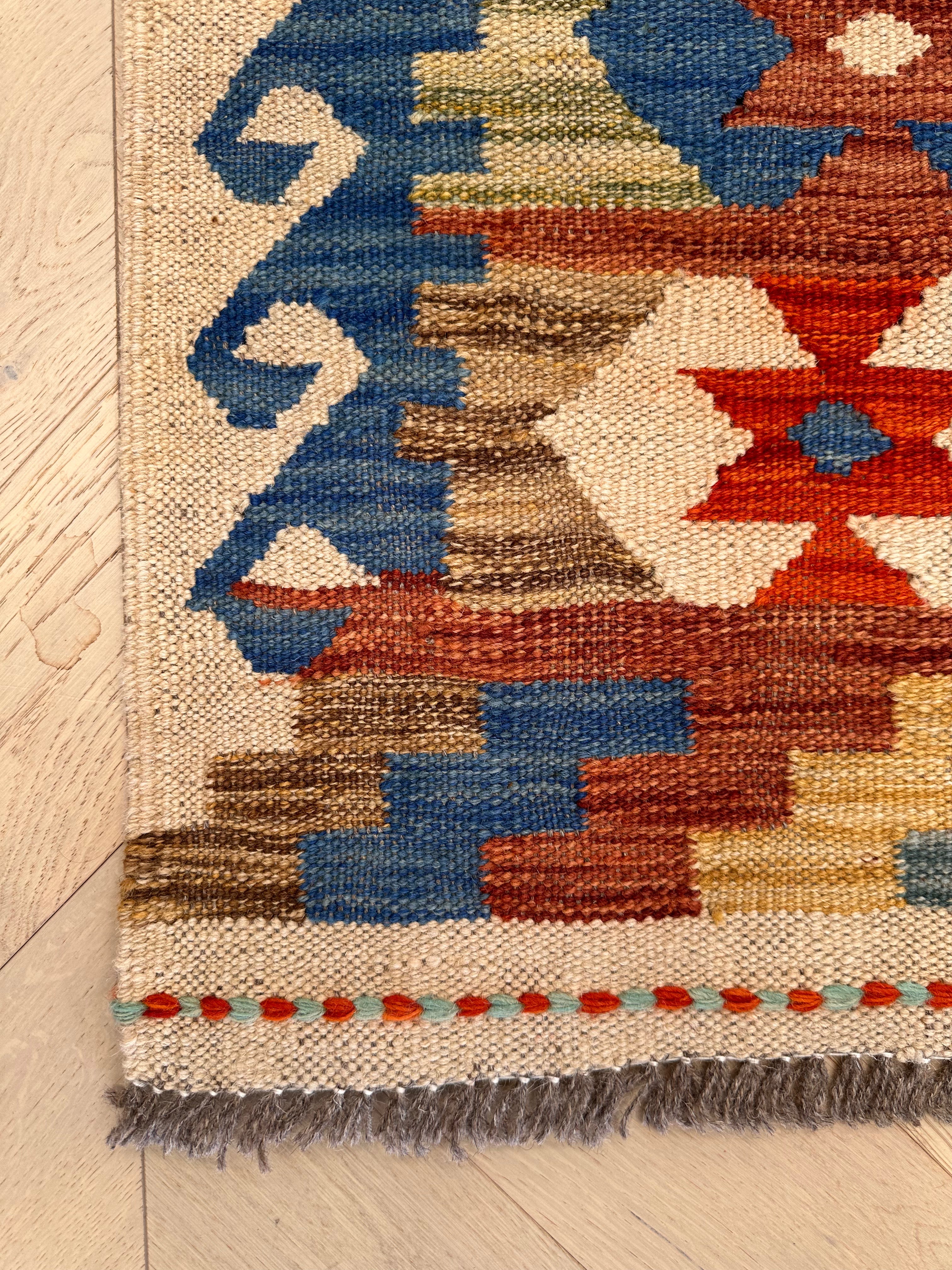 Chobi Afghan Handmade — 2.45 x 1.65