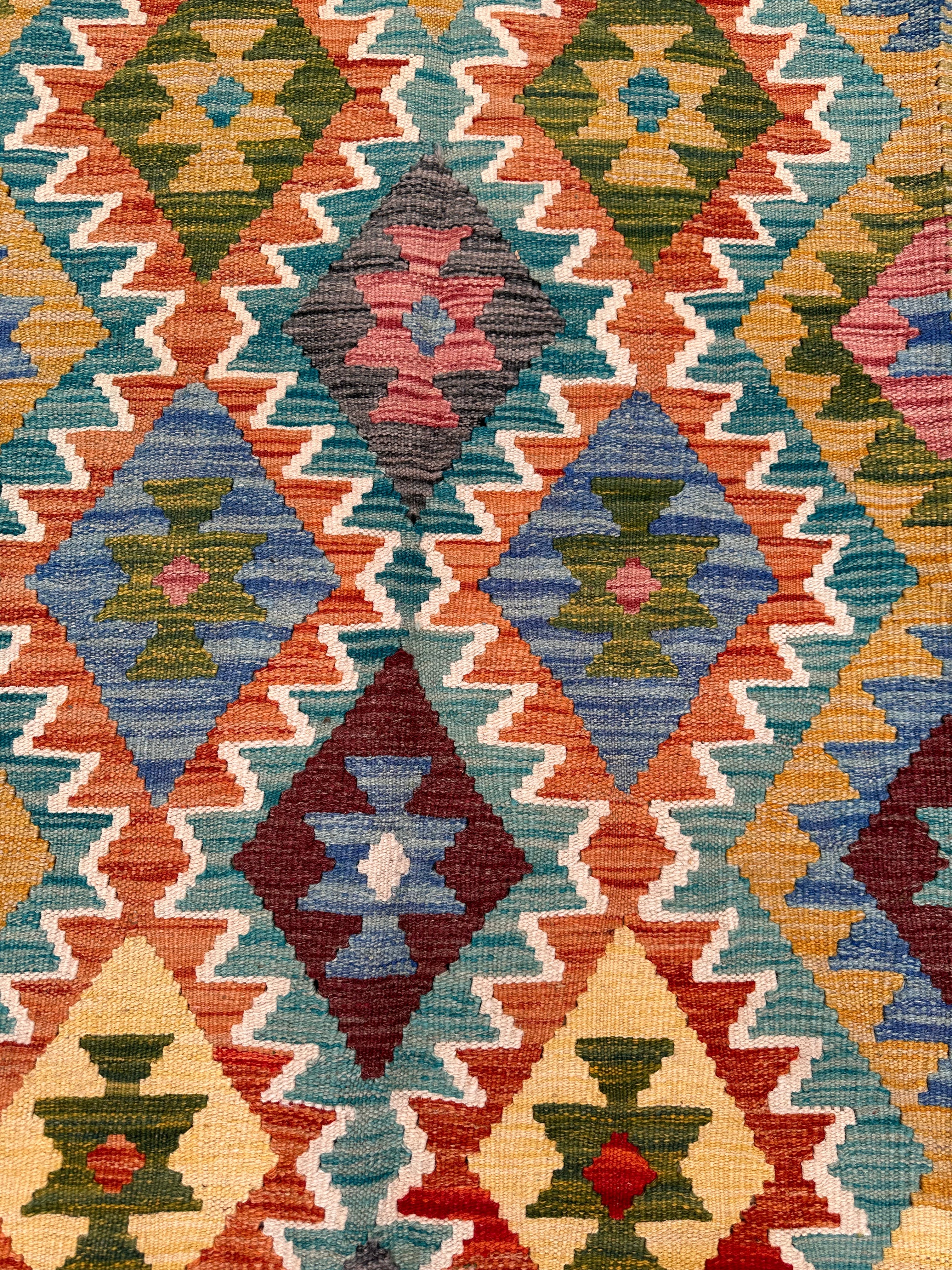 Chobi Afghan Handmade — 2.22 x 1.45