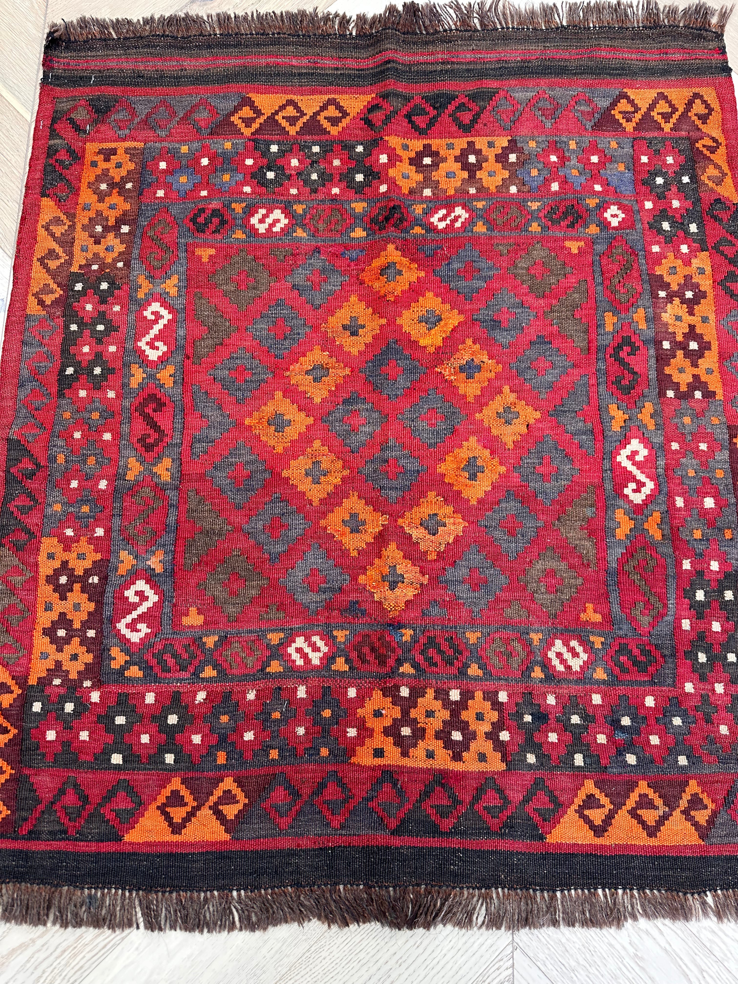 Chobi Afghan Handmade — 0.96 x 0.84