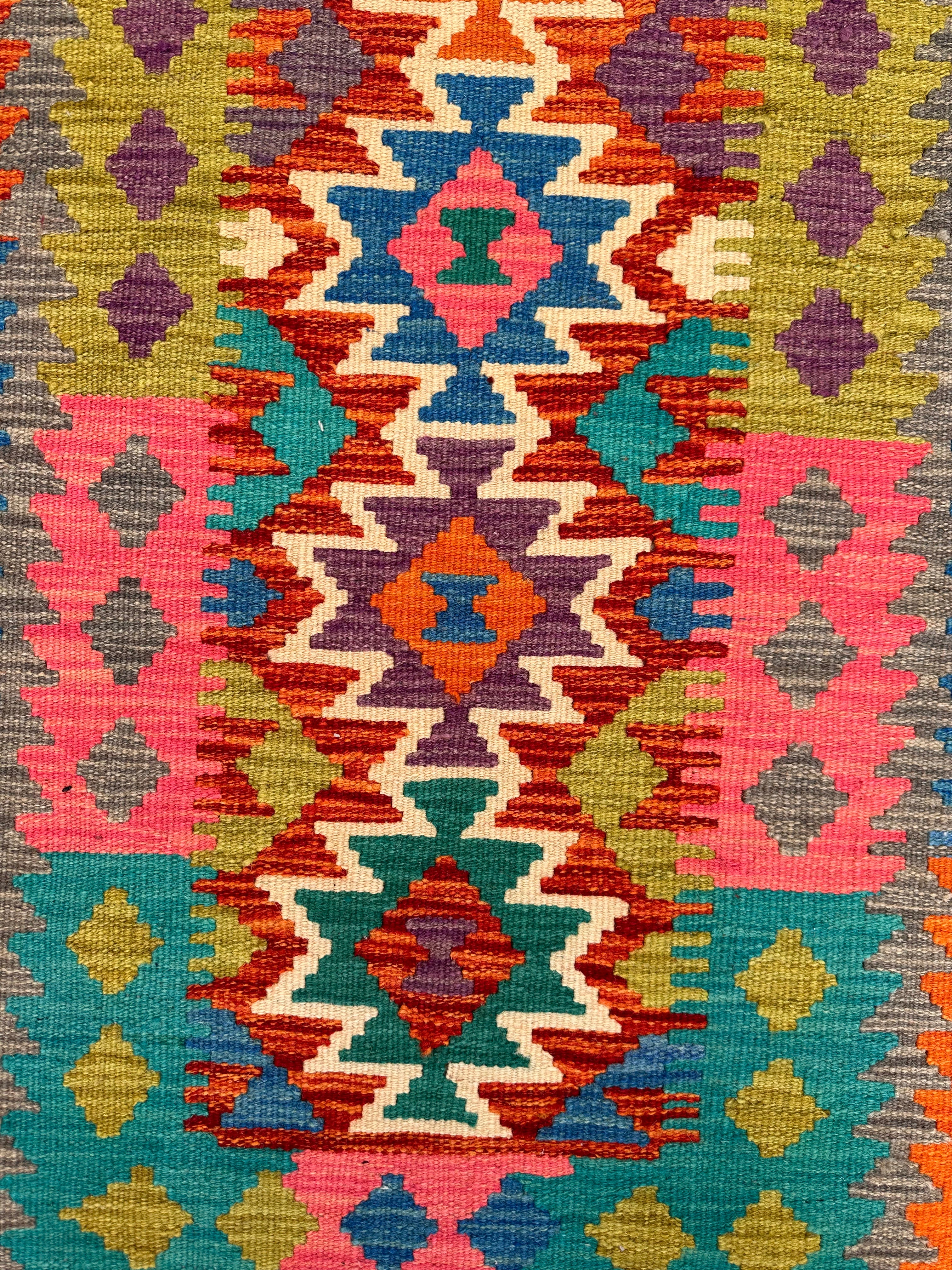 Chobi Afghan Handmade — 2.02 x 0.74