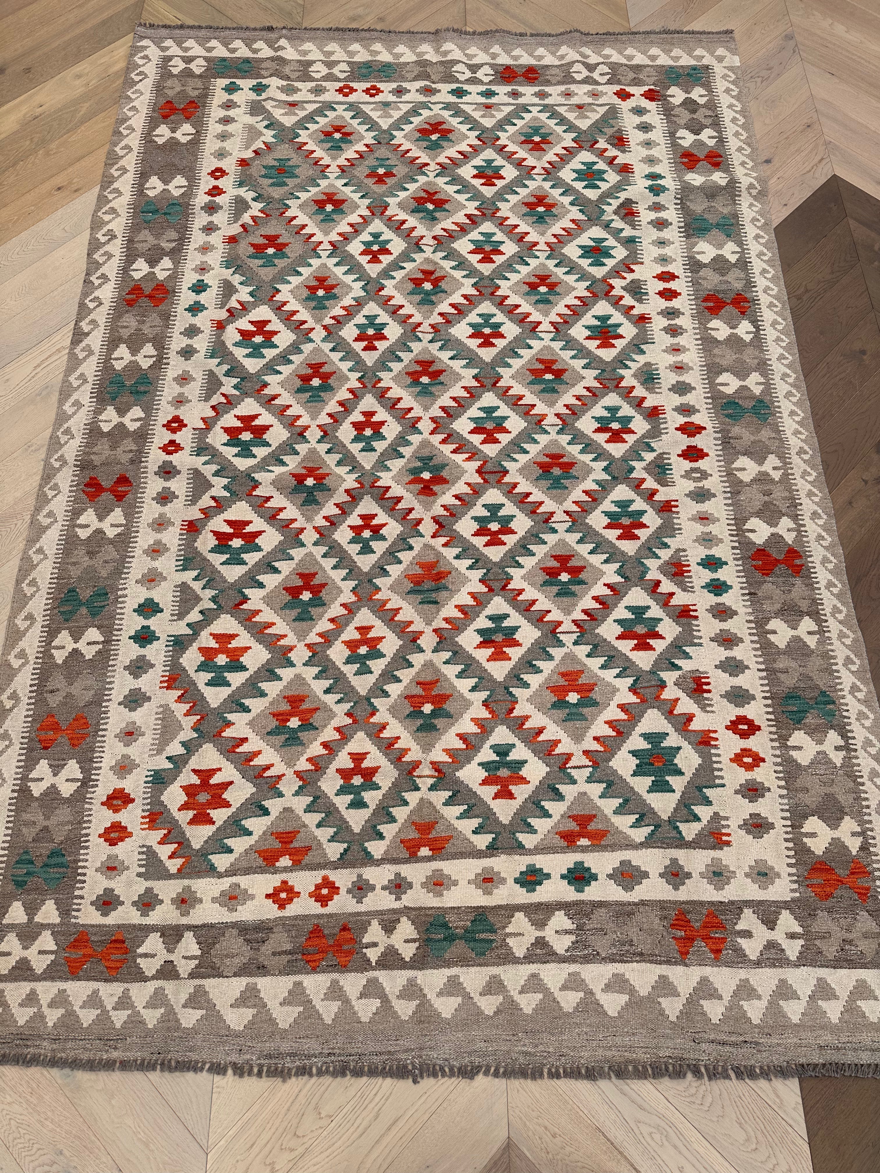 Chobi Afghan Handmade — 3.02 x 2.00