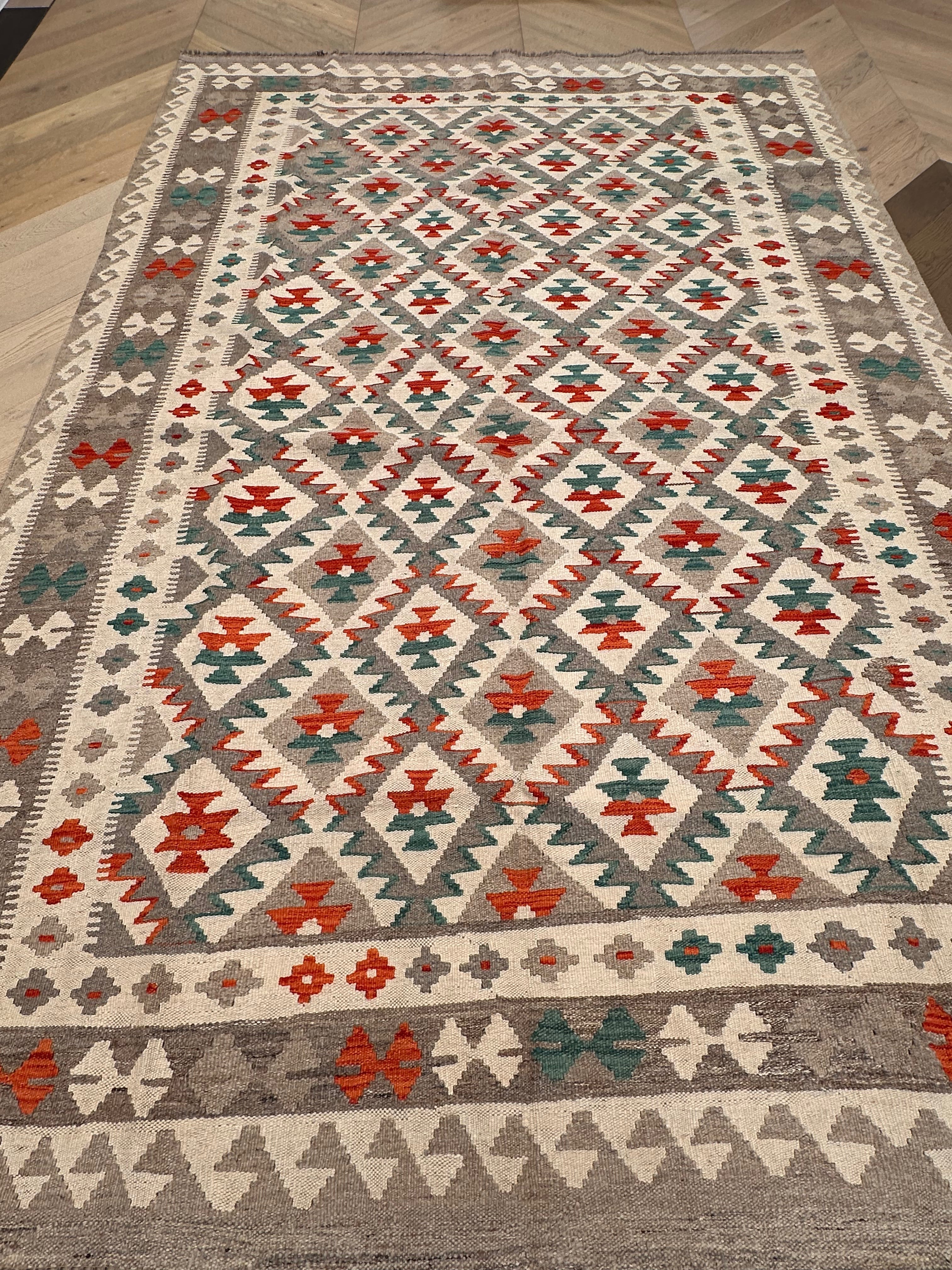 Chobi Afghan Handmade — 3.02 x 2.00