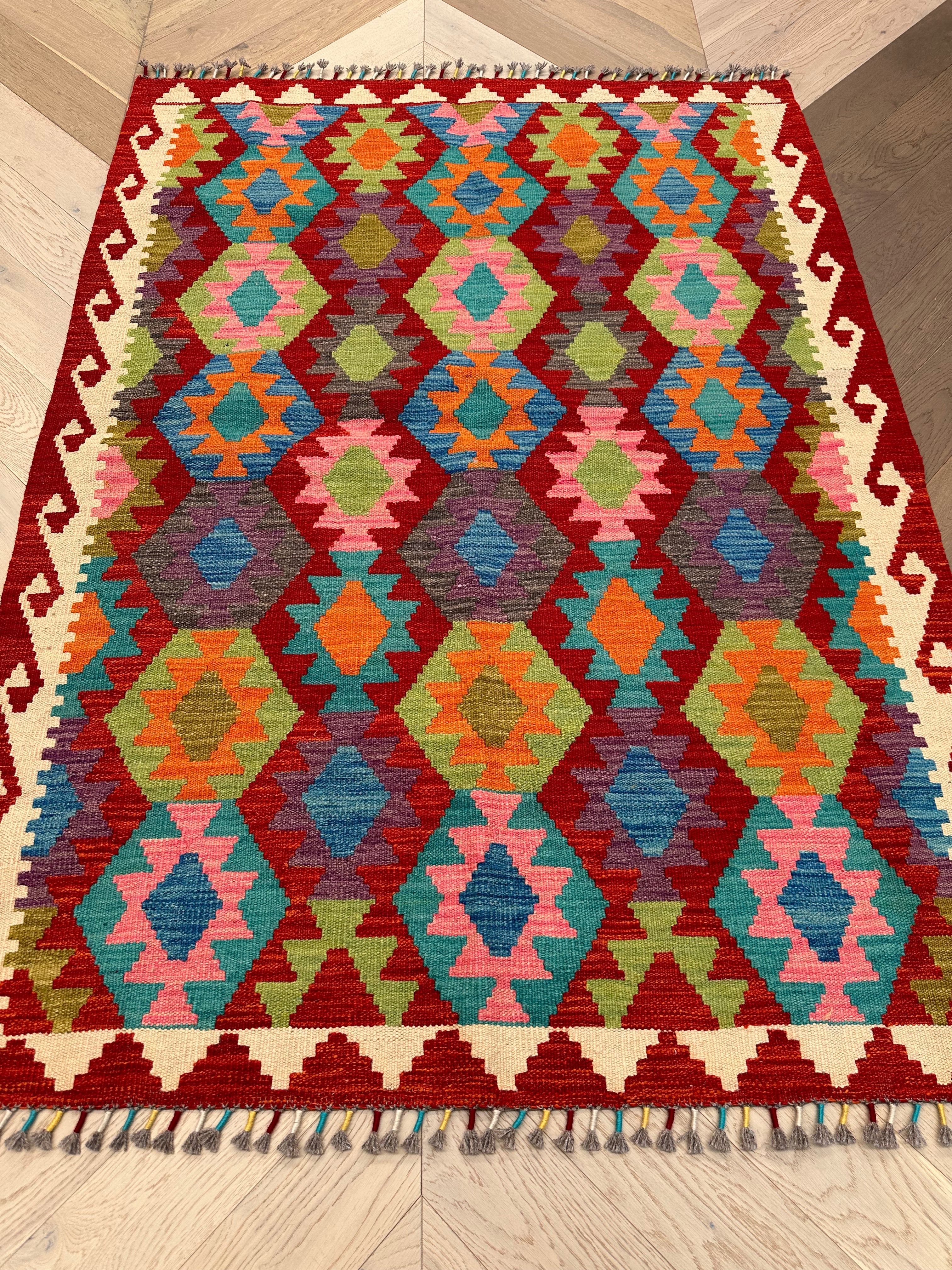 Chobi Afghan Handmade — 1.75 x 1.26