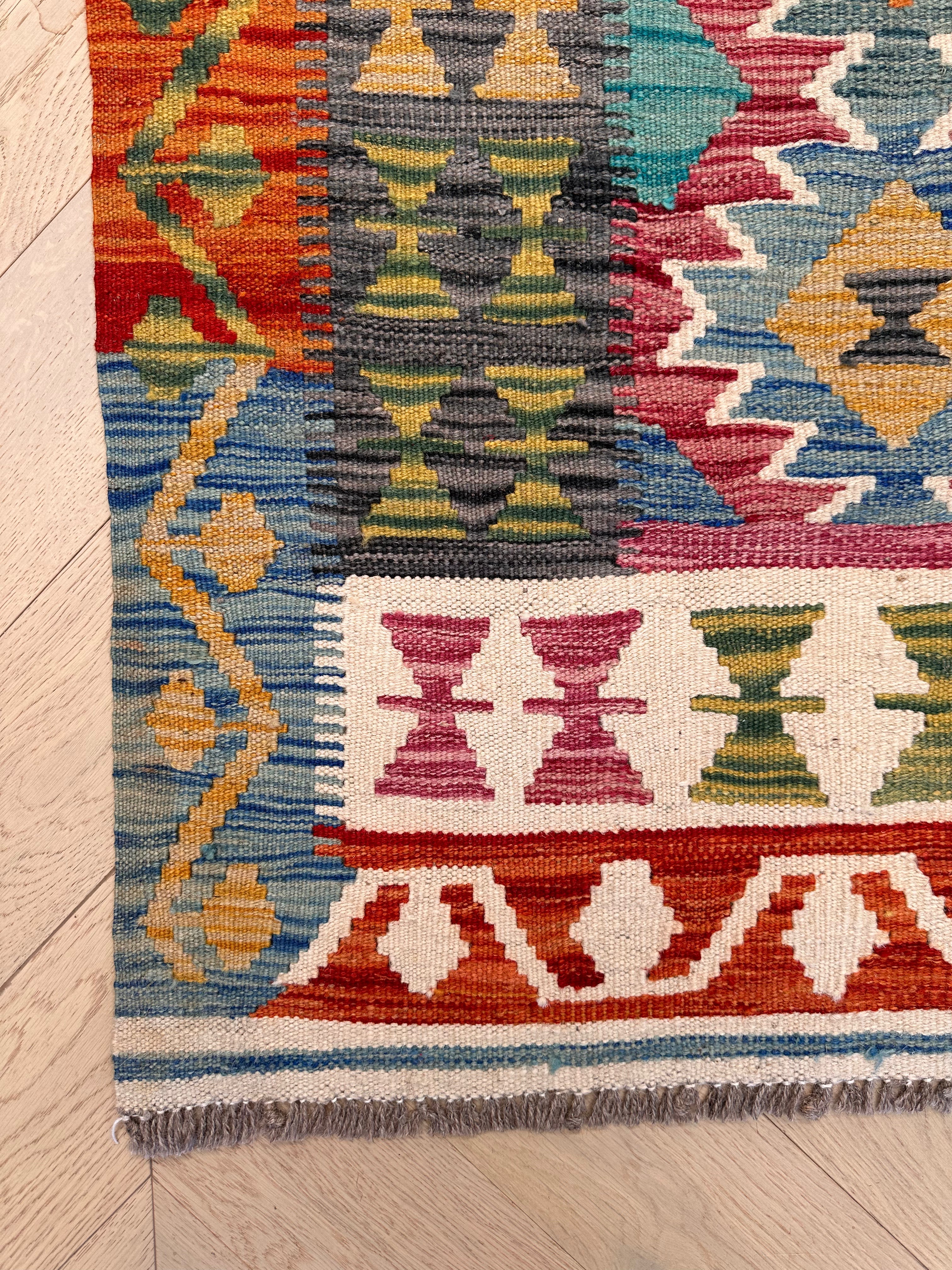 Chobi Afghan Handmade — 3.02 x 2.00