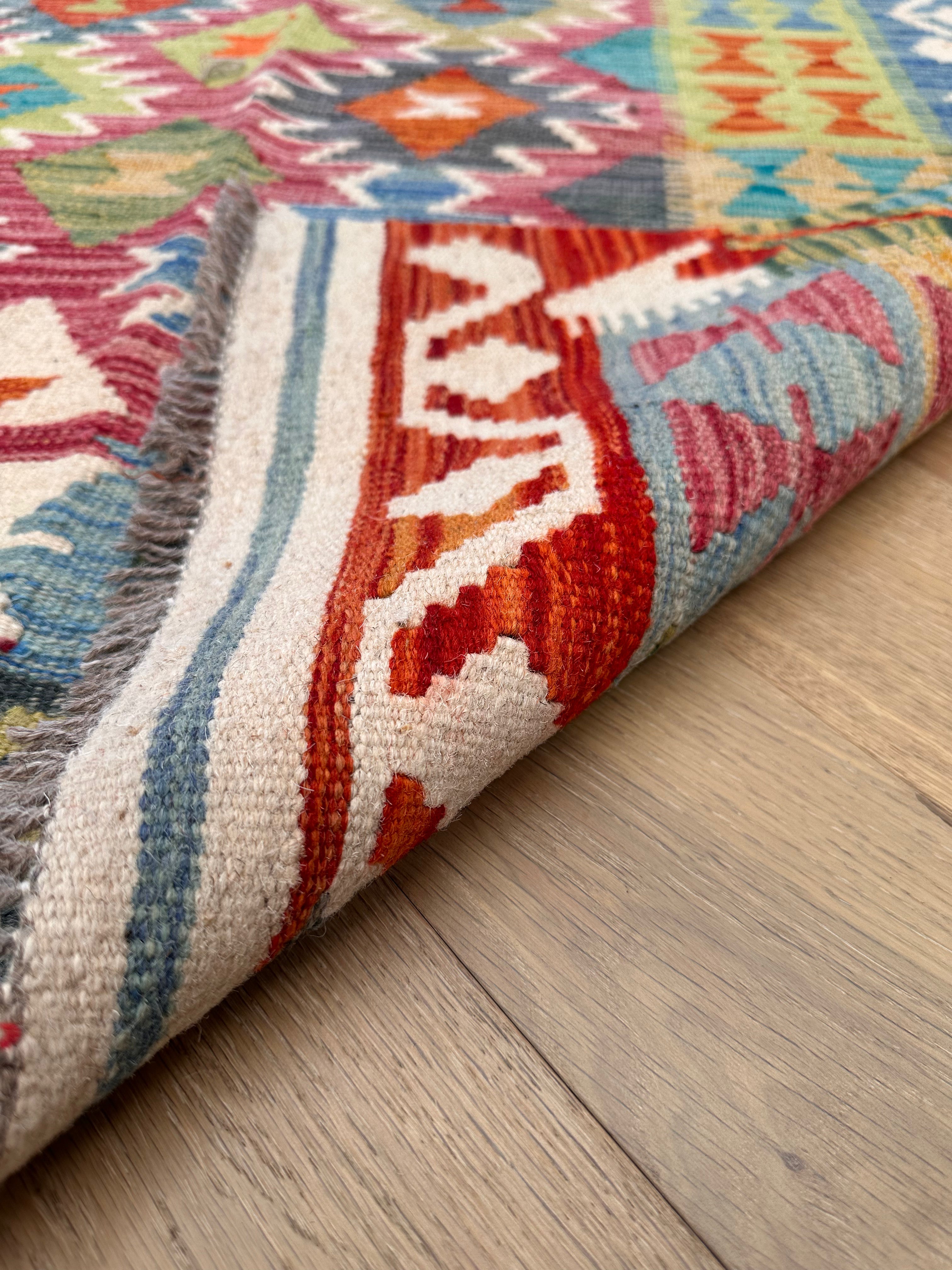 Chobi Afghan Handmade — 3.02 x 2.00