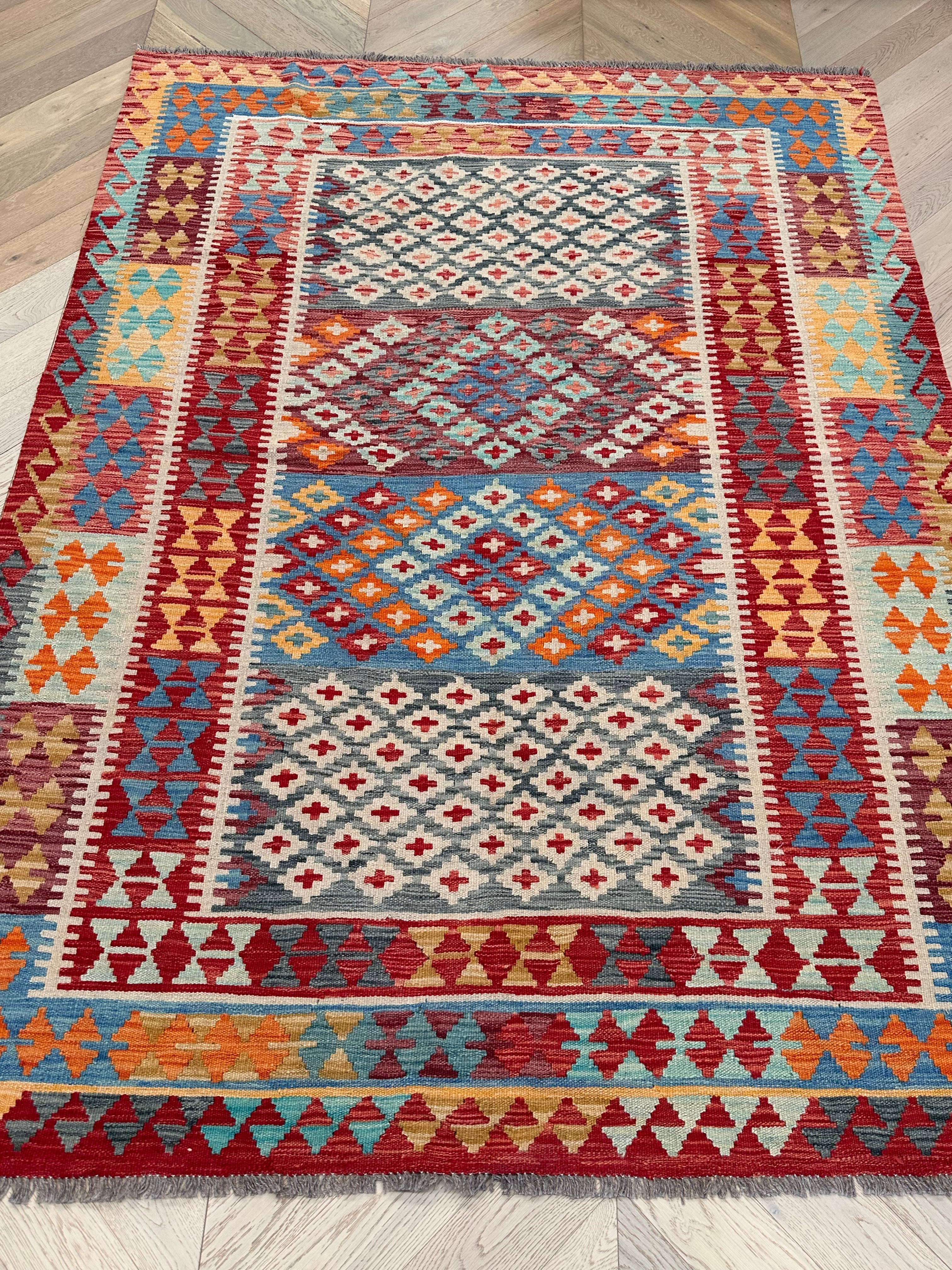 Chobi Afghan Handmade — 2.47 x 1.82